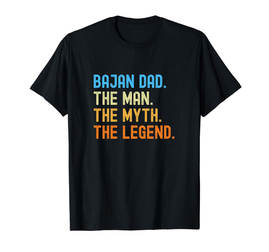 Bajan Dad Barbados Myth Legend T-Shirt - Minimalist Print Unisex - T-Shirt, Sweatshirt, Hoodie