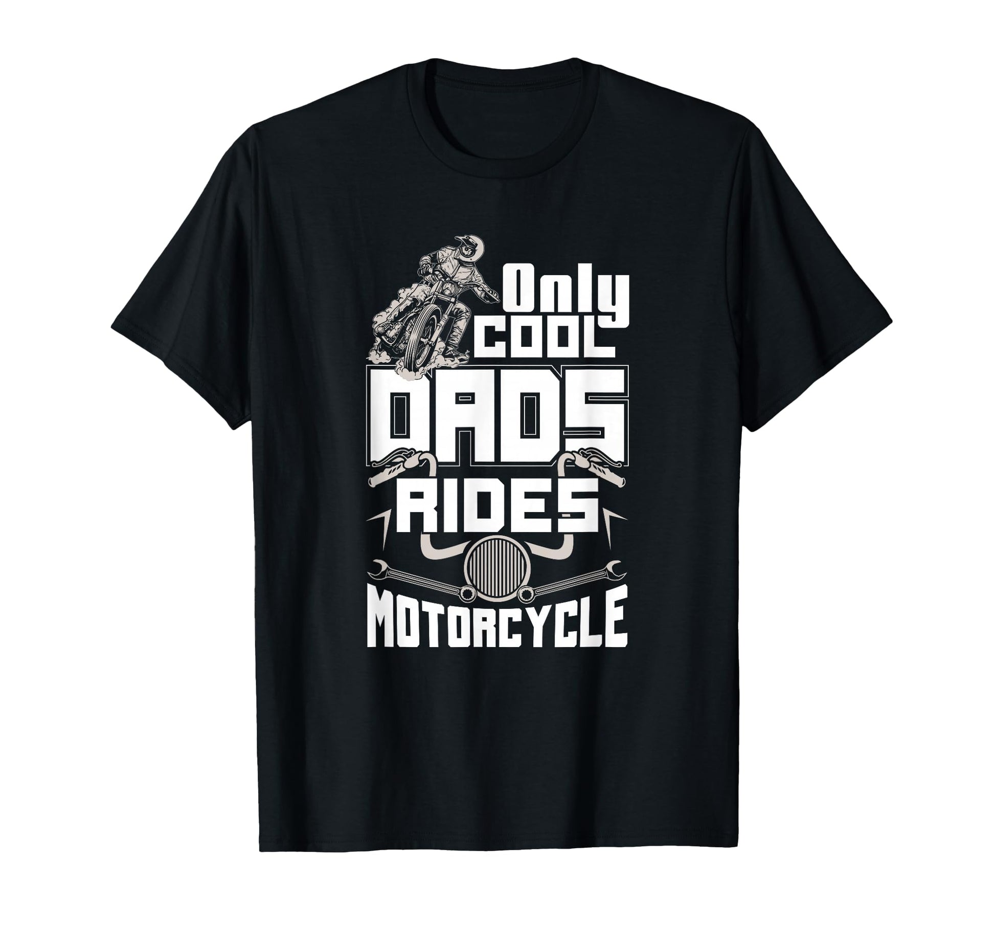 Biker Dad Gifts Only Dads Ride T-Shirt - Aesthetic Graphic Men Women - T-Shirt, Sweatshirt, Hoodie