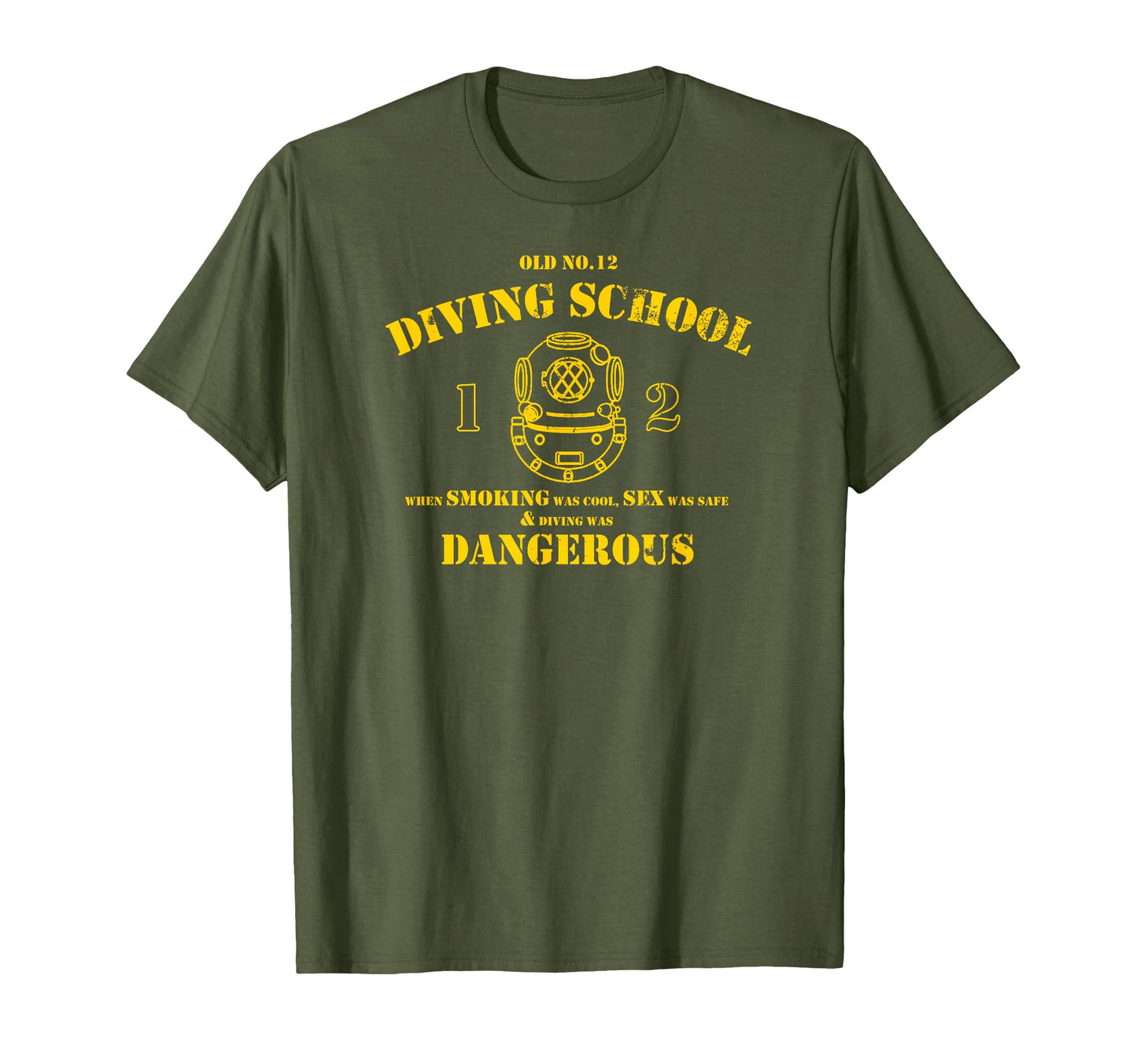 Commercial Diver Old No 12 Diving T-Shirt - Minimalist Print for Adults - T-Shirt, Sweatshirt, Hoodie