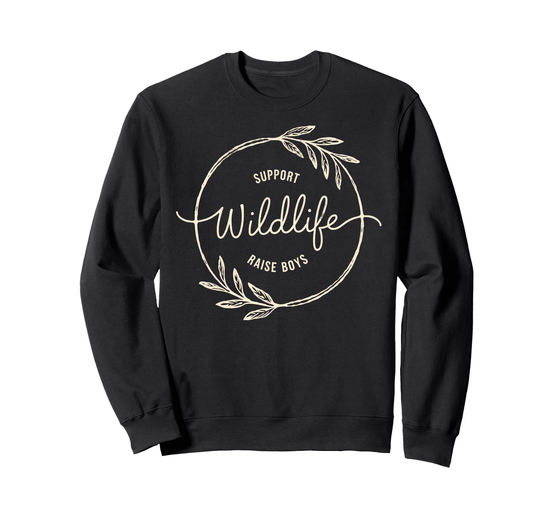 Support Wildlife Raise Camping Mom Sweatshirt - Minimalist Print Men Women - T-Shirt, Sweatshirt, Hoodie