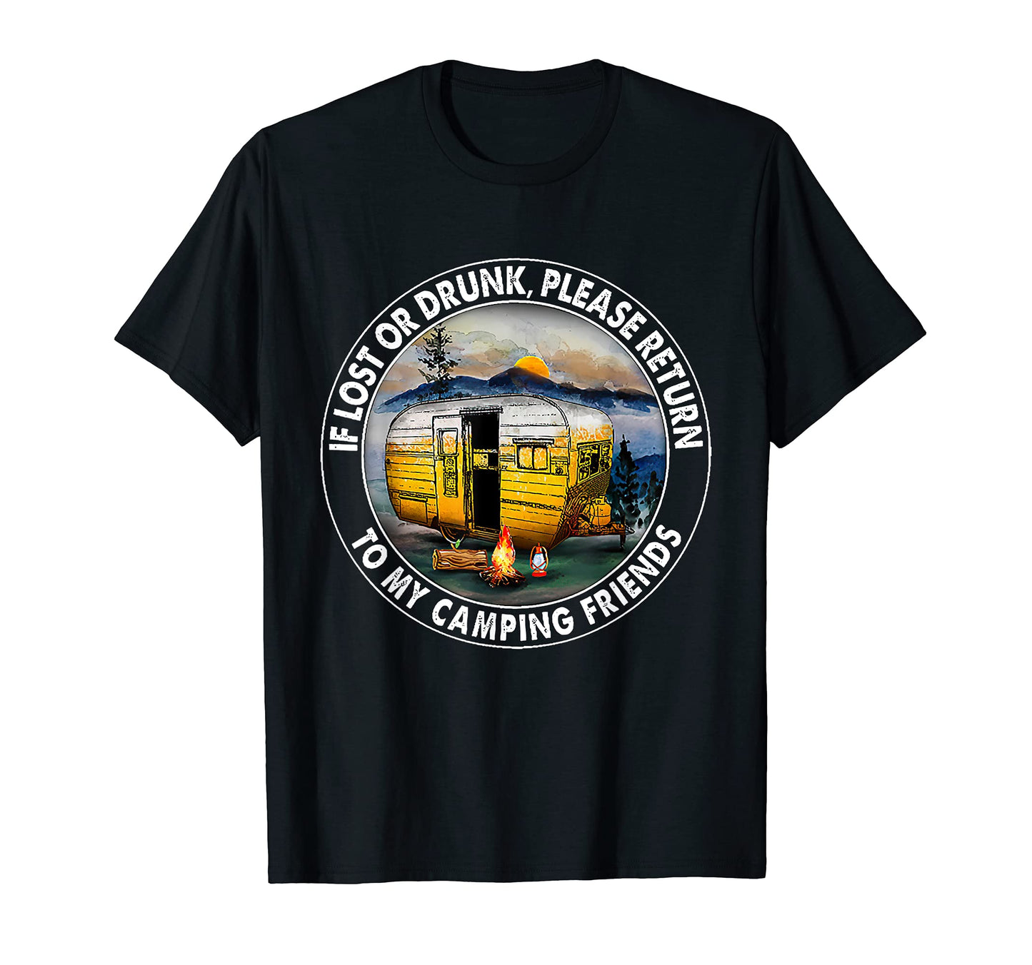 If Lost Or Drunk Please Return To My T-Shirt - Custom Art Print Unisex - T-Shirt, Sweatshirt, Hoodie