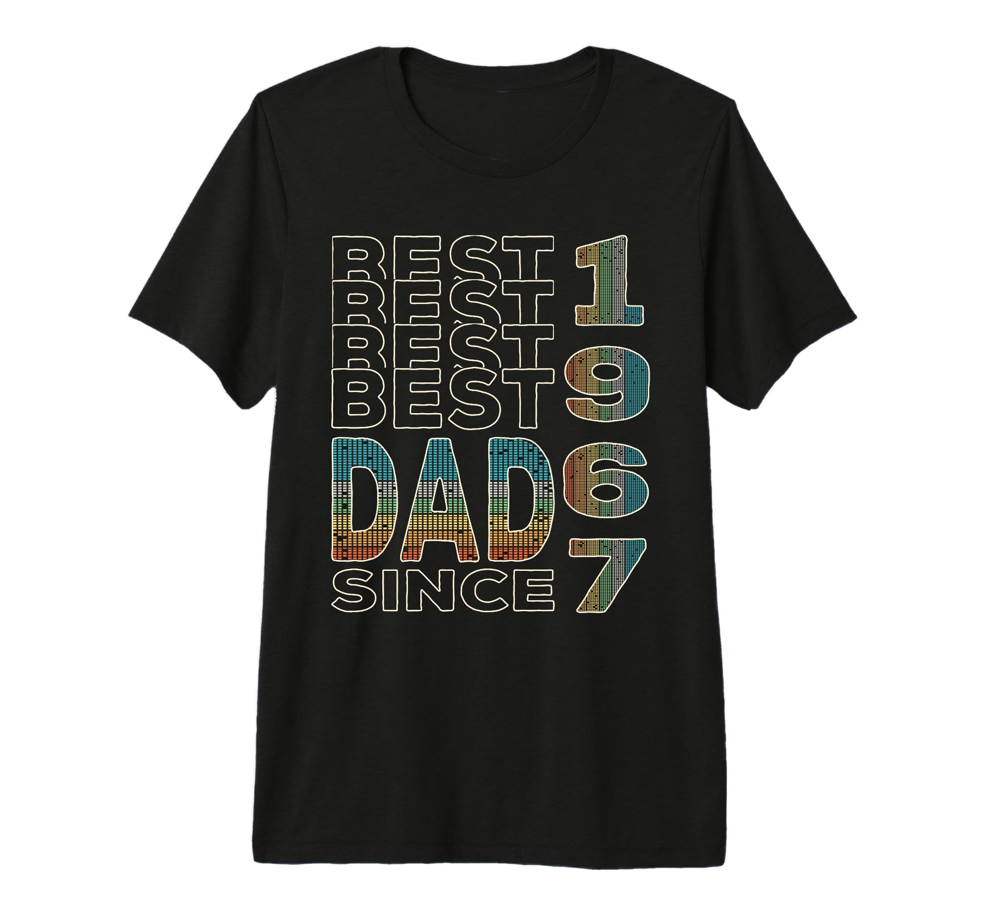 Best Dad World Dad Since 1967 T-Shirt - Aesthetic Graphic for Adults - T-Shirt, Sweatshirt, Hoodie