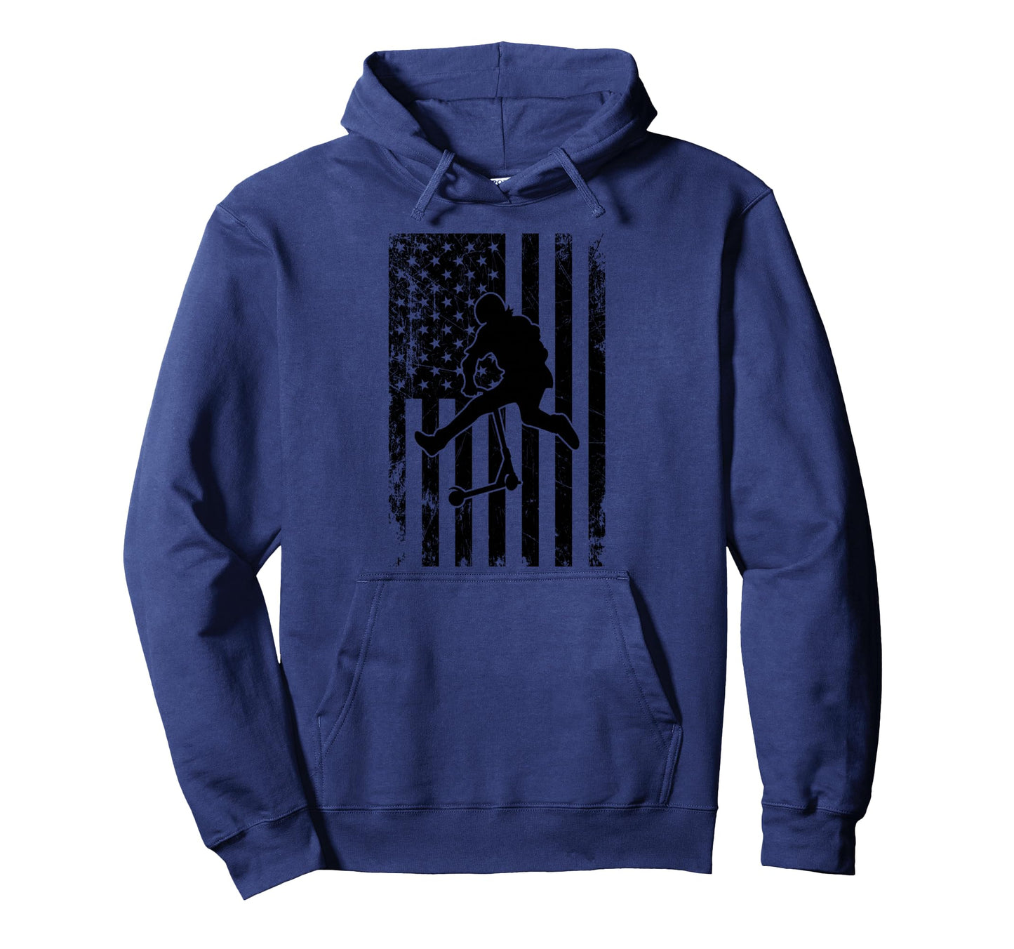 American Stunt Scooter Kick Trick Hoodie - Minimalist Print Men Women - T-Shirt, Sweatshirt, Hoodie