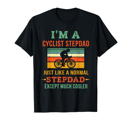 Biking Cyclist Stepdad Bike Racing T-Shirt - Custom Art Print for Adults - T-Shirt, Sweatshirt, Hoodie