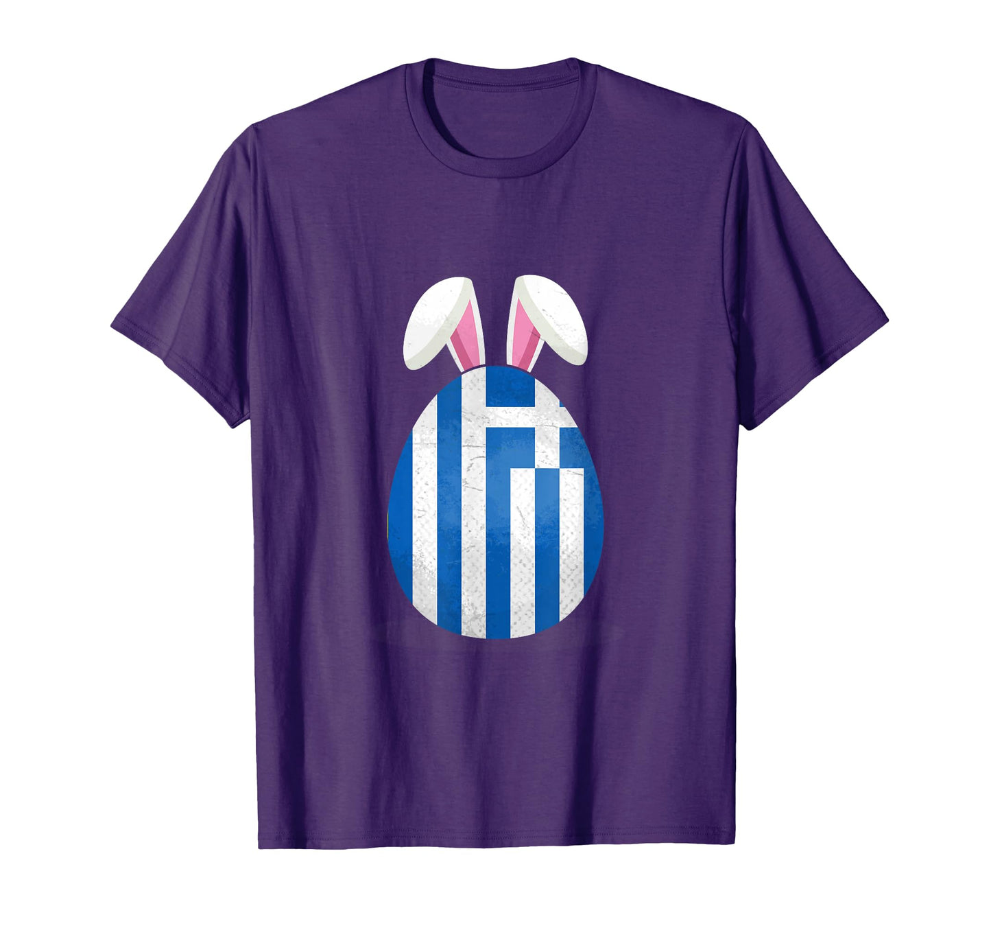Greece Flag Egg Bunny Ears Greek Easter T-Shirt - Trendy Graphic Unisex - T-Shirt, Sweatshirt, Hoodie