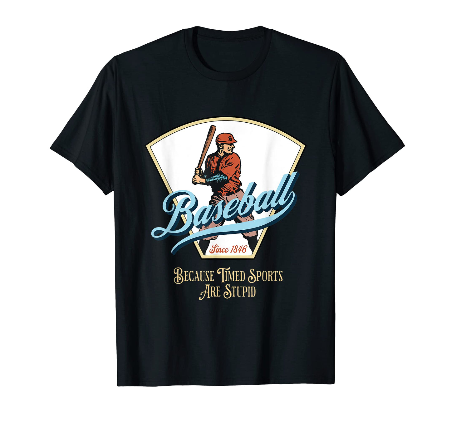 Baseball Since 1846 Baseball Fan T-Shirt - Custom Art Print Men Women - T-Shirt, Sweatshirt, Hoodie
