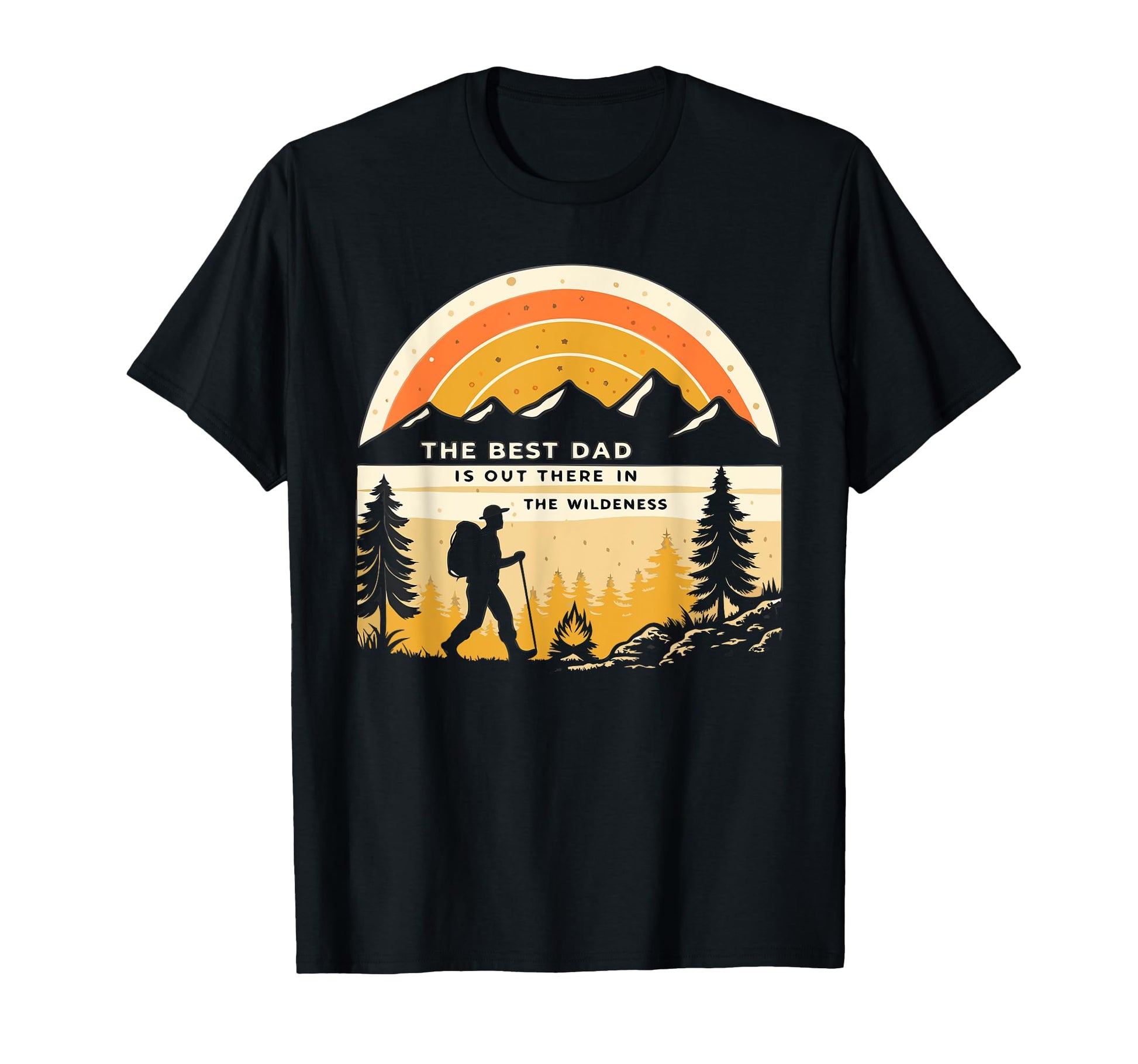 Best Dad Fathers Day Camping Hiking T-Shirt - Aesthetic Graphic for Adults - T-Shirt, Sweatshirt, Hoodie