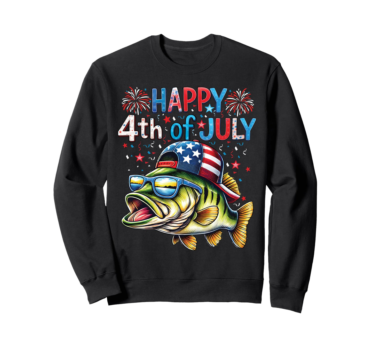 American Flag Fishing Lovers Sweatshirt - Minimalist Print Men Women - T-Shirt, Sweatshirt, Hoodie