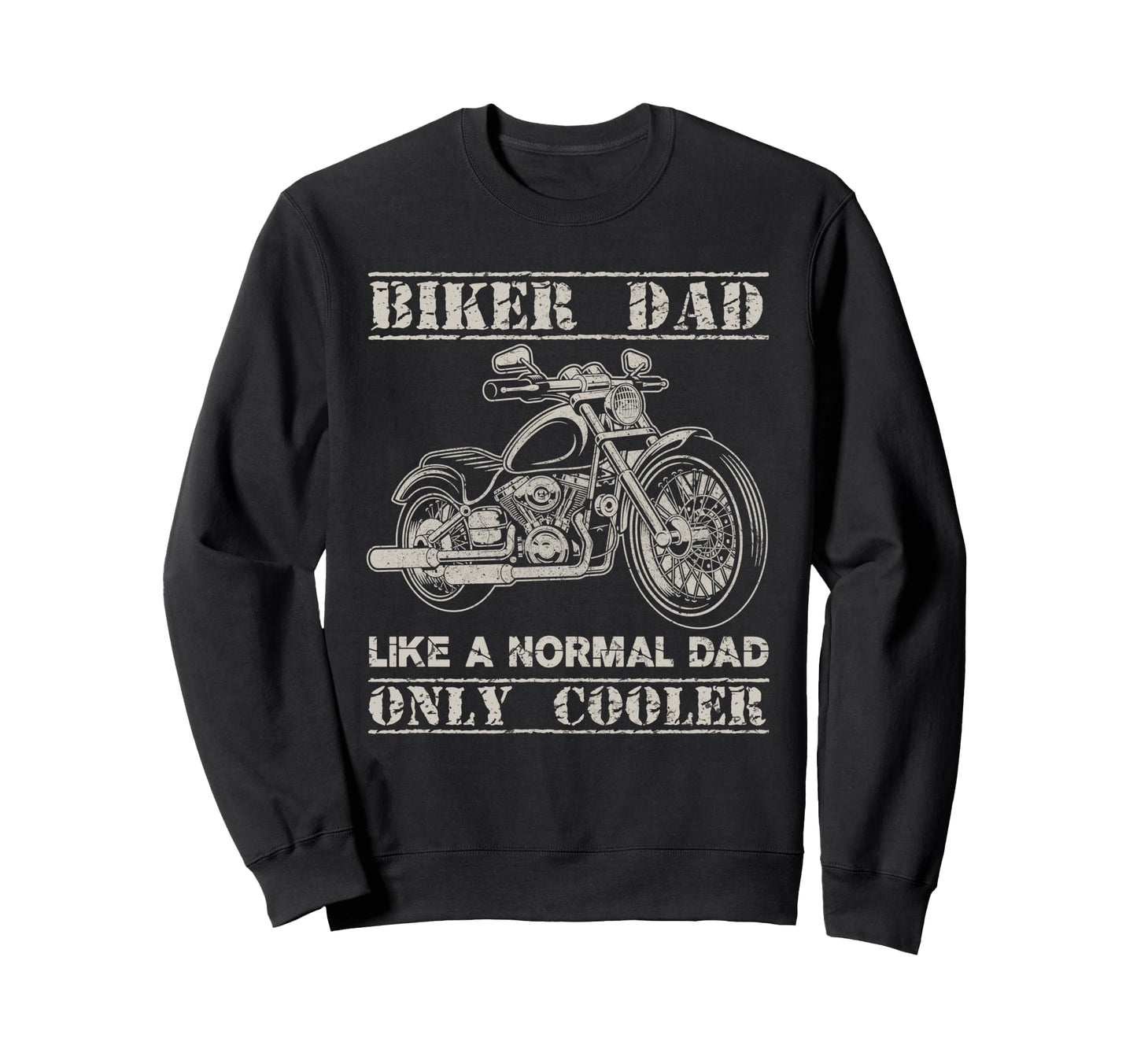 Biker Dad Moto Motorcycle Lovers Sweatshirt - Graphic Print Men Women - T-Shirt, Sweatshirt, Hoodie