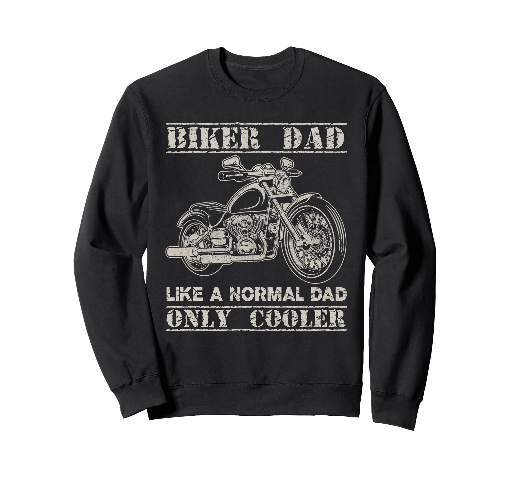 Biker Dad Moto Motorcycle Lovers Sweatshirt - Graphic Print Men Women - T-Shirt, Sweatshirt, Hoodie