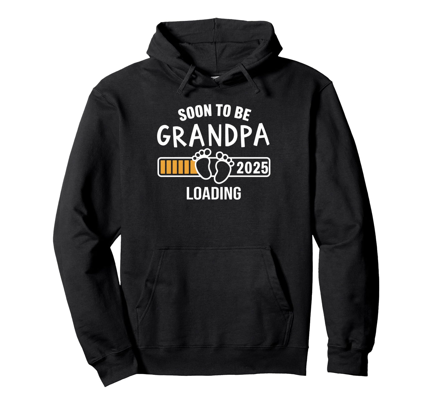 Soon To Be Grandpa 2025 Loading Hoodie - Custom Art Print for Adults - T-Shirt, Sweatshirt, Hoodie