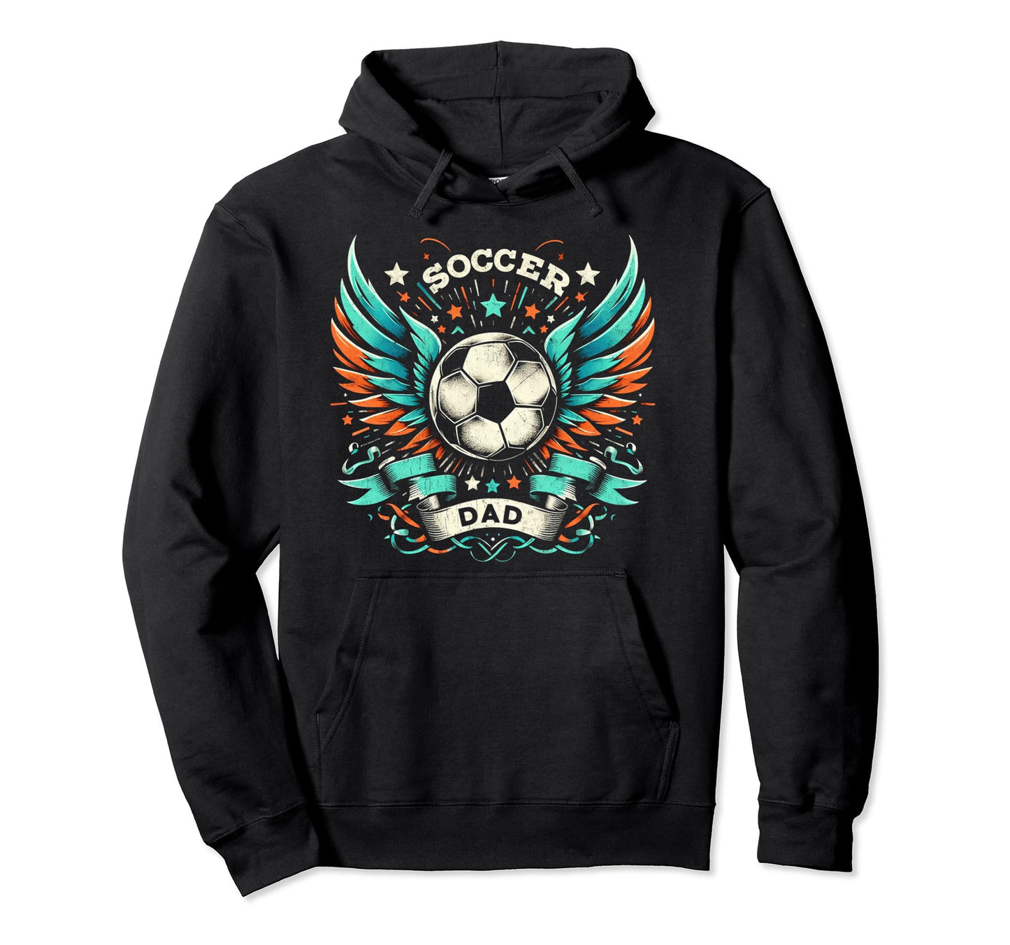 Soccer Dad Family Matching Dad Fathers Hoodie - Trendy Graphic for Adults - T-Shirt, Sweatshirt, Hoodie