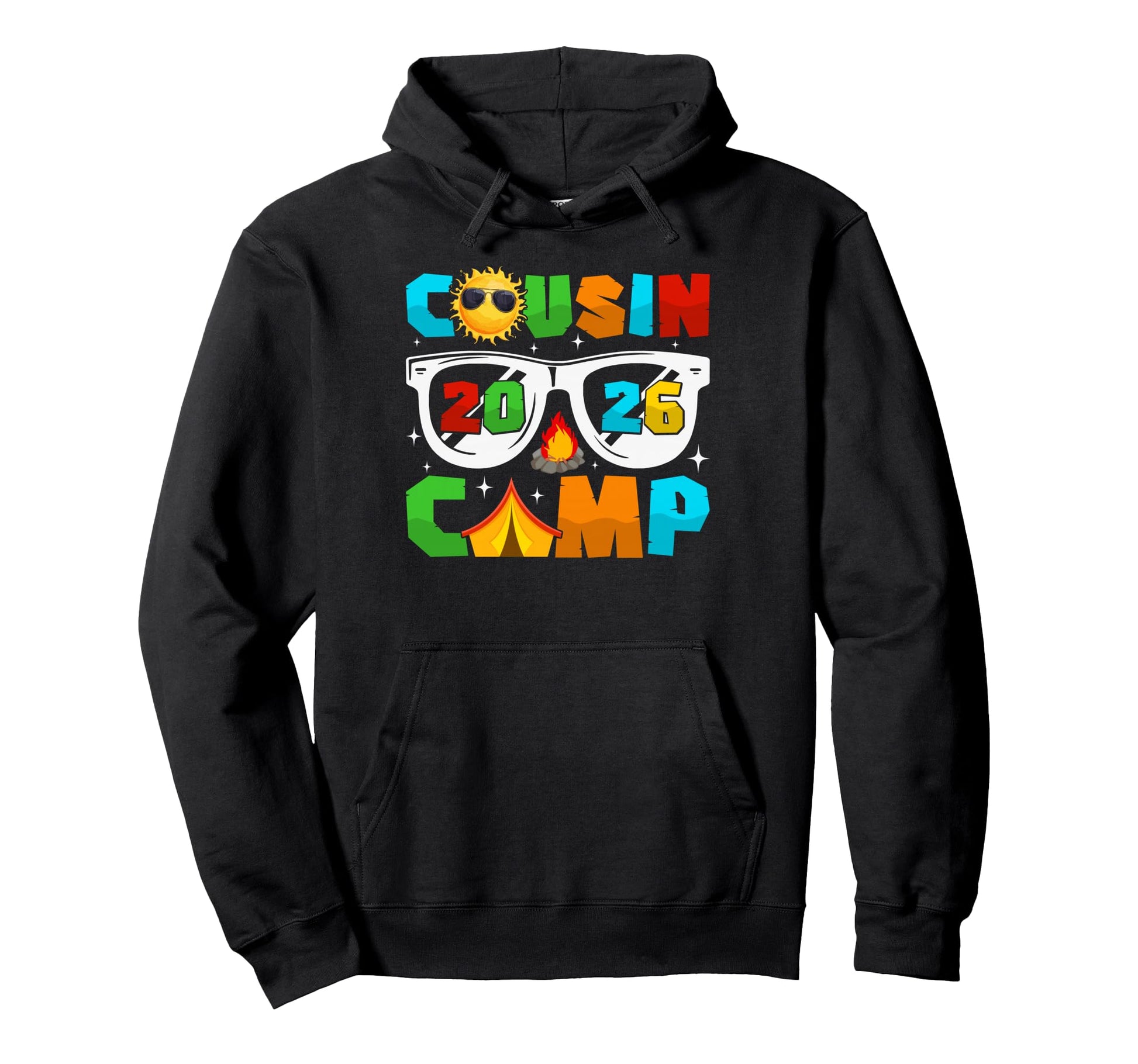 Funny Cousin Camp 2026 Crew Summer Hoodie - Trendy Graphic Men Women - T-Shirt, Sweatshirt, Hoodie