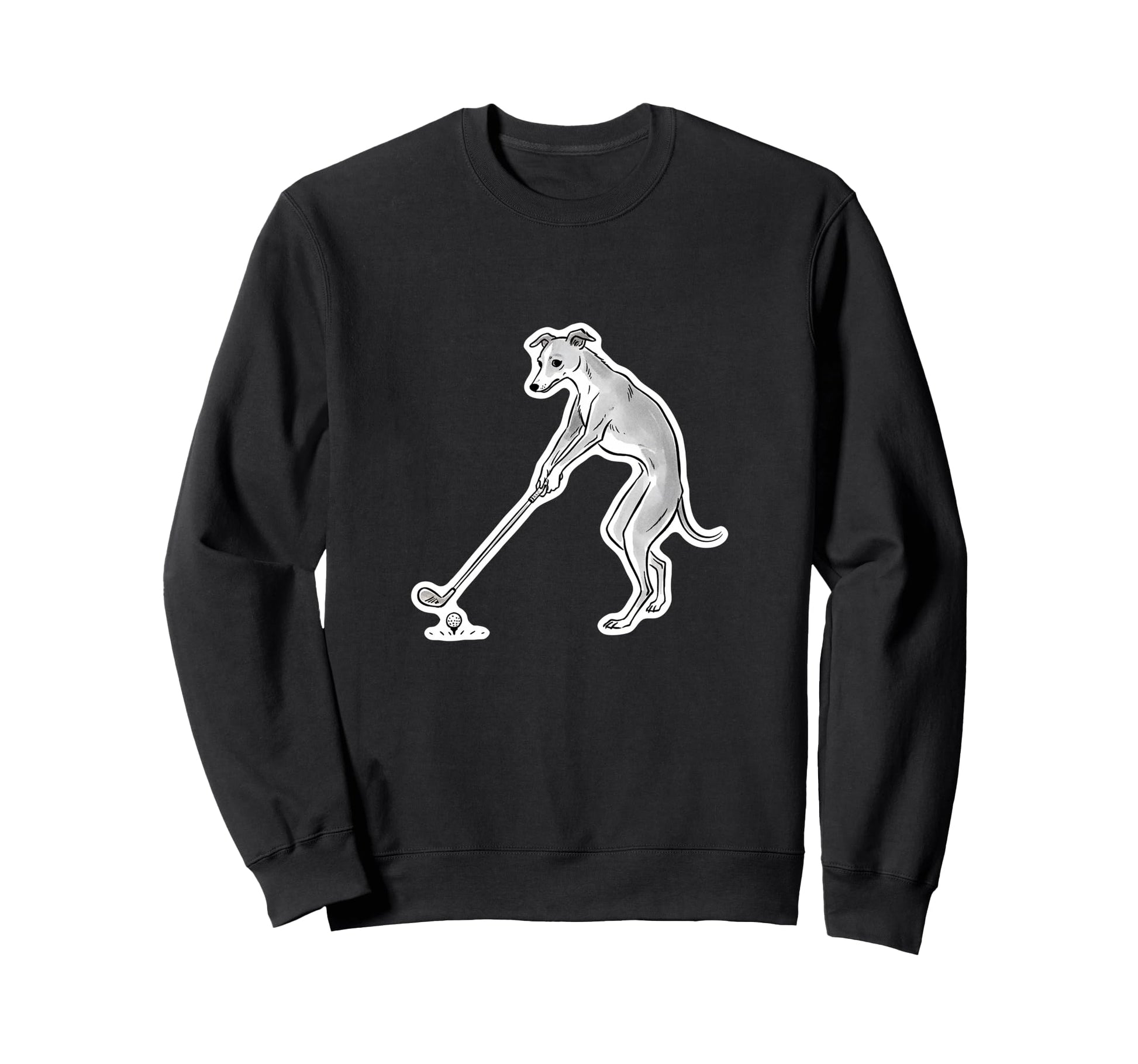 Funny Golf Italian Greyhound Japanese Sweatshirt - Graphic Print Men Women - T-Shirt, Sweatshirt, Hoodie