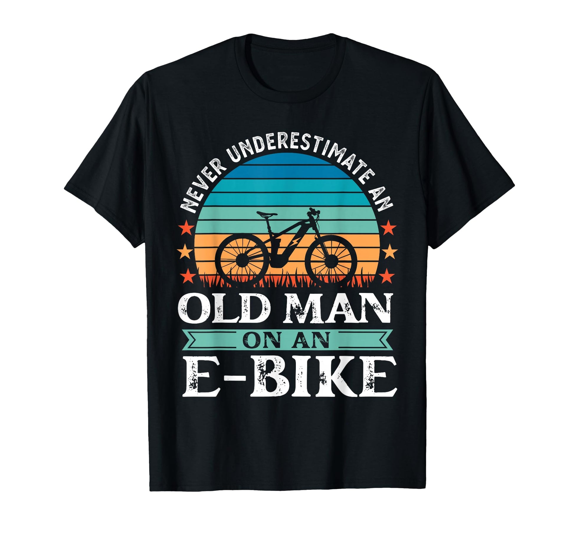 Old Ebike Bicycle Emtb E Bike Funny T-Shirt - Minimalist Print for Adults - T-Shirt, Sweatshirt, Hoodie