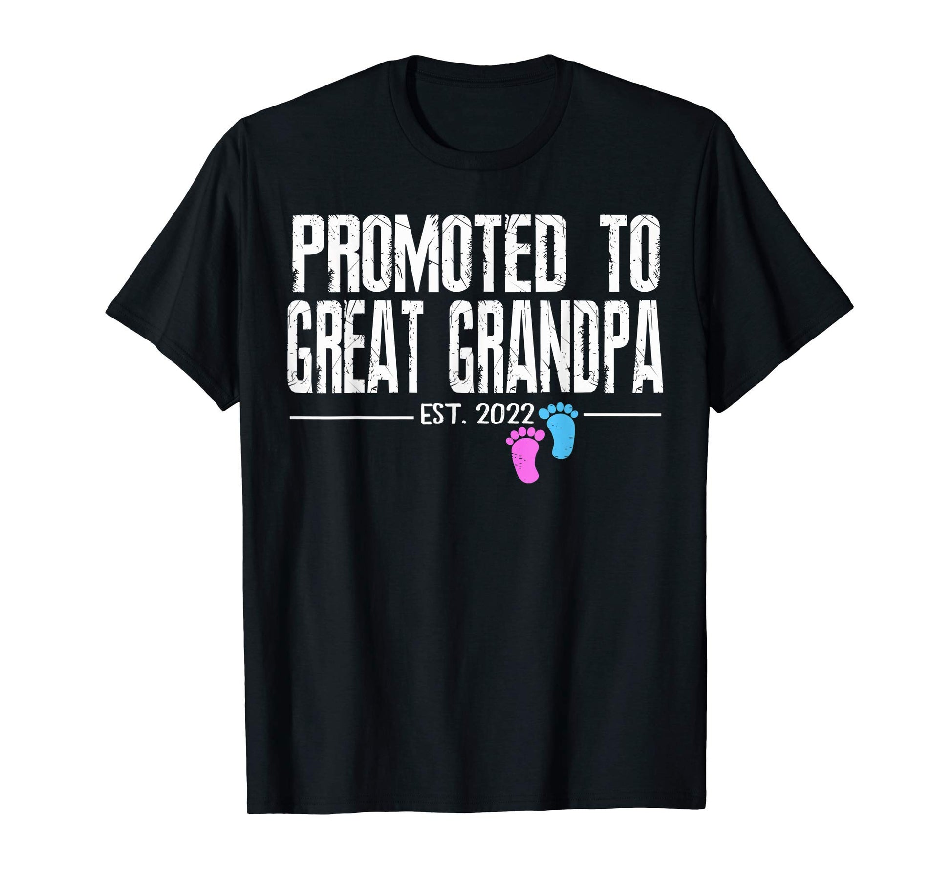 Mens Promoted To Great Grandpa Est 2022 T-Shirt - Graphic Print Men Women - T-Shirt, Sweatshirt, Hoodie