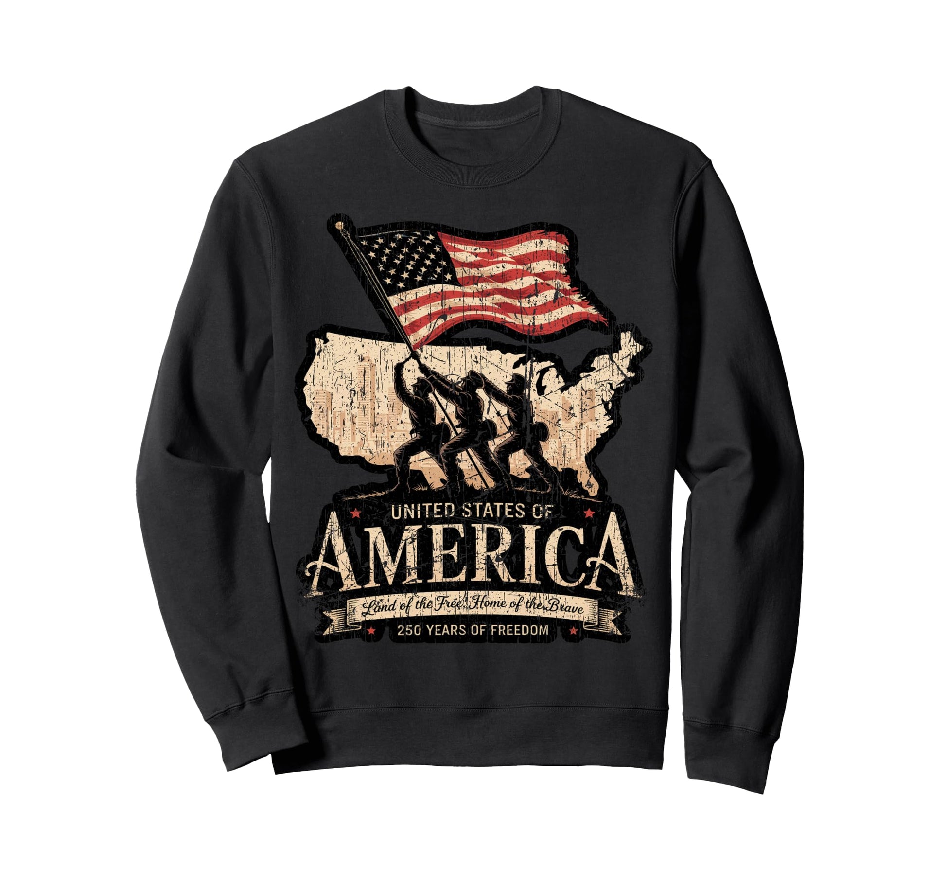250 Year American Anniversary Usa Sweatshirt - Graphic Print Men Women - T-Shirt, Sweatshirt, Hoodie