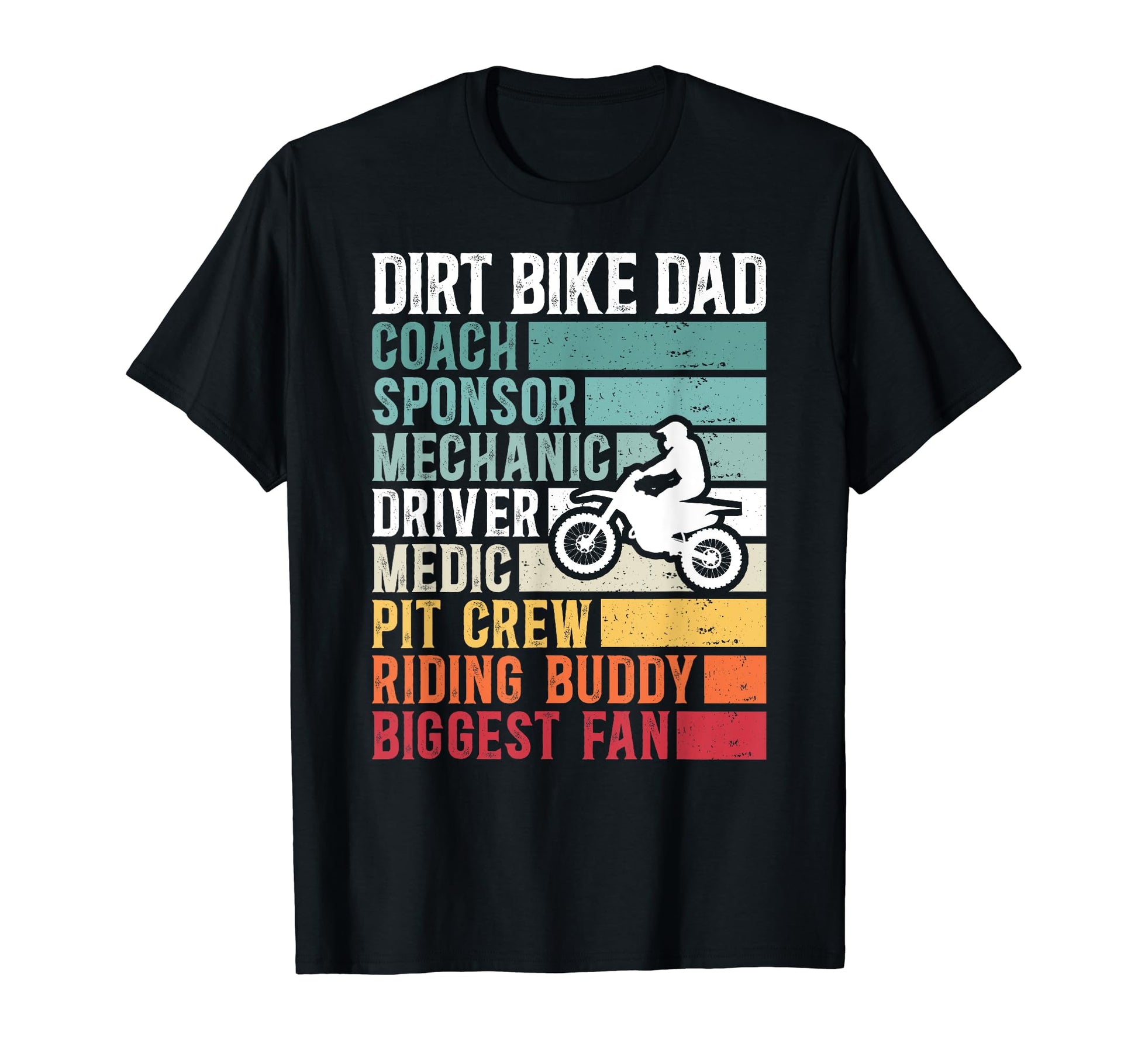 Dirt Bike Dad Definition Dad Dirt Biker T-Shirt - Novelty Apparel Unisex - T-Shirt, Sweatshirt, Hoodie