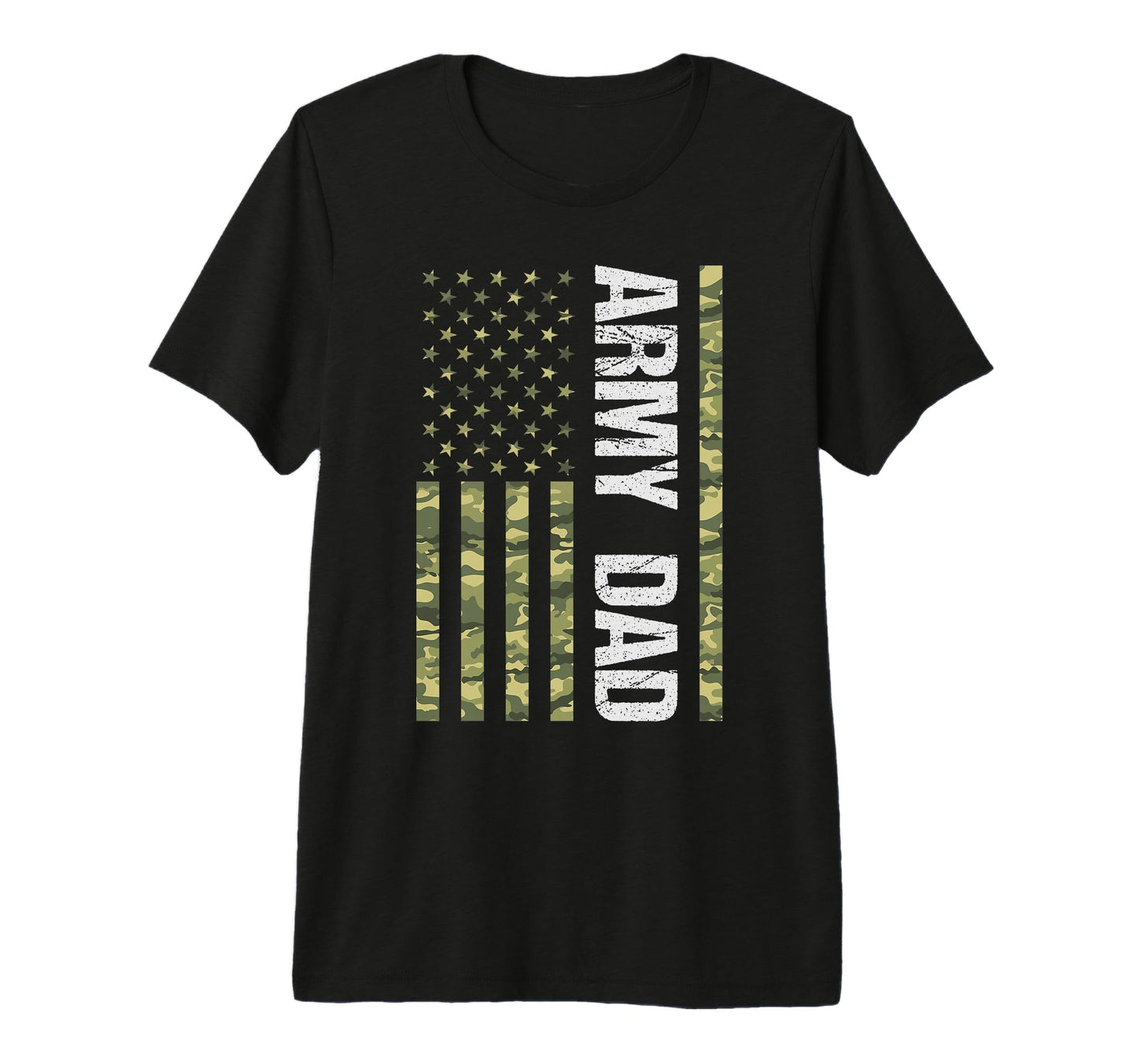 Mens Proud Army Dad American Flag Gifts T-Shirt - Novelty Apparel Unisex - T-Shirt, Sweatshirt, Hoodie
