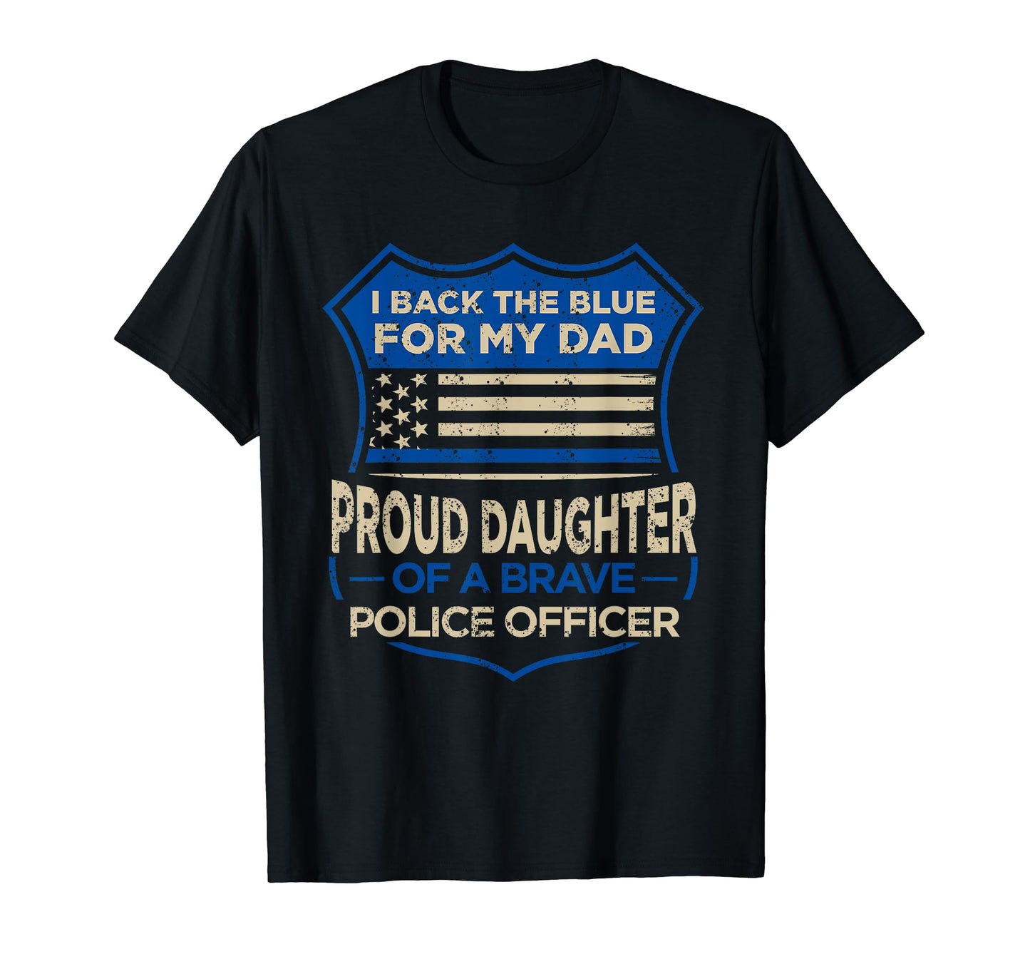Blue Thin Line I Back Blue My Dad T-Shirt - Casual Everyday Wear Unisex - T-Shirt, Sweatshirt, Hoodie
