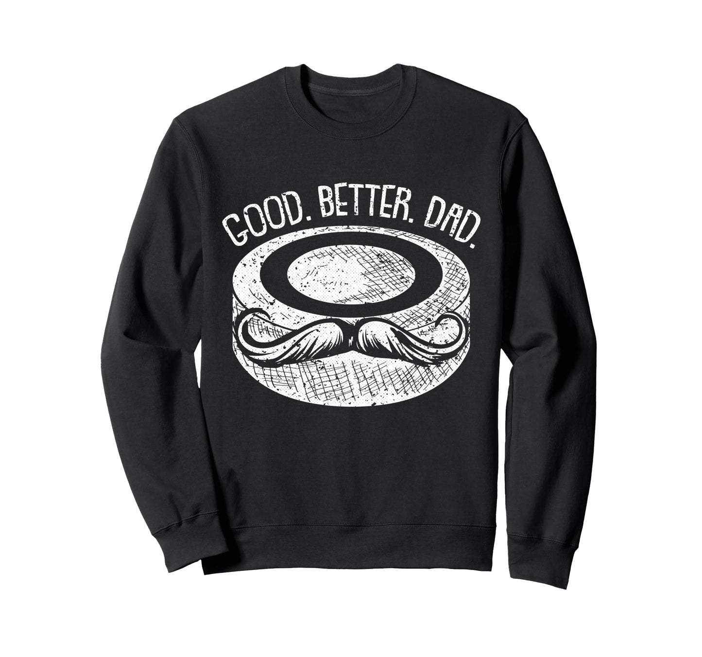 Ice Hockey Dad Fathers Day Sport Puck Sweatshirt - Custom Art Print Unisex - T-Shirt, Sweatshirt, Hoodie