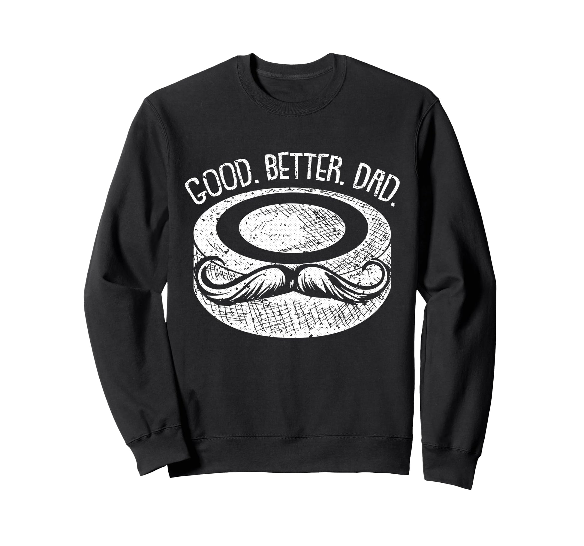 Ice Hockey Dad Fathers Day Sport Puck Sweatshirt - Custom Art Print Unisex - T-Shirt, Sweatshirt, Hoodie