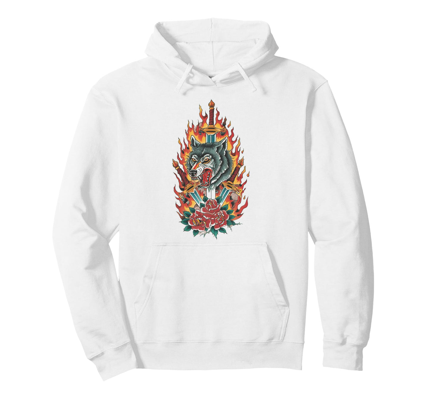 Grunge American Traditional Tattoo Hoodie - Casual Everyday Wear Unisex - T-Shirt, Sweatshirt, Hoodie