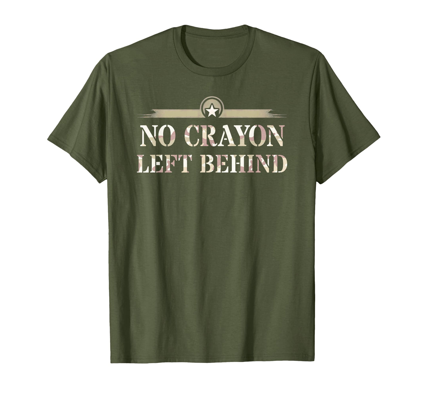 No Crayon Left Behind Veterans T-Shirt - Custom Art Print for Adults - T-Shirt, Sweatshirt, Hoodie