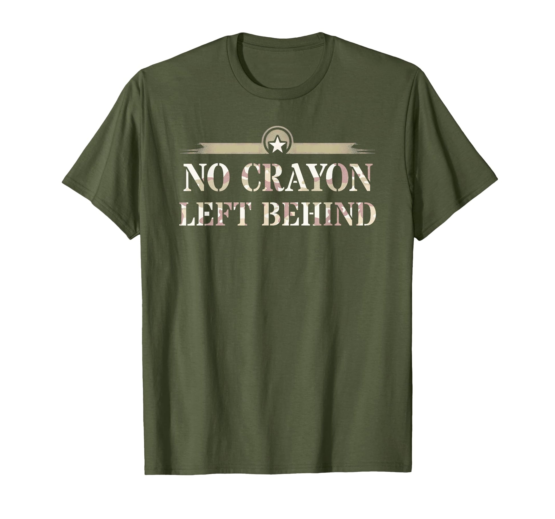 No Crayon Left Behind Veterans T-Shirt - Custom Art Print for Adults - T-Shirt, Sweatshirt, Hoodie
