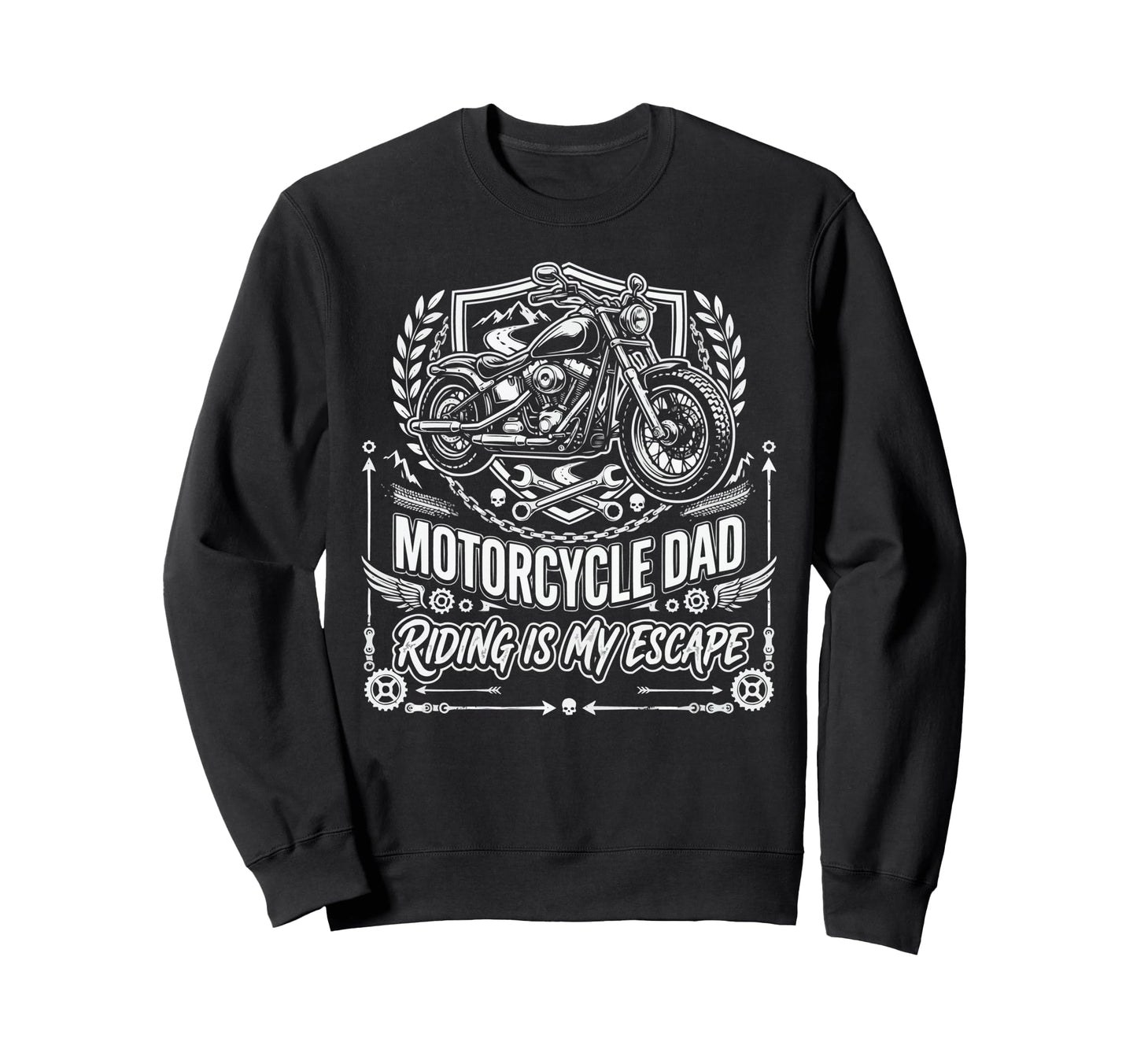 Motorcycle Dad Motorcyle Rider Sweatshirt - Fun Novelty Design Unisex - T-Shirt, Sweatshirt, Hoodie