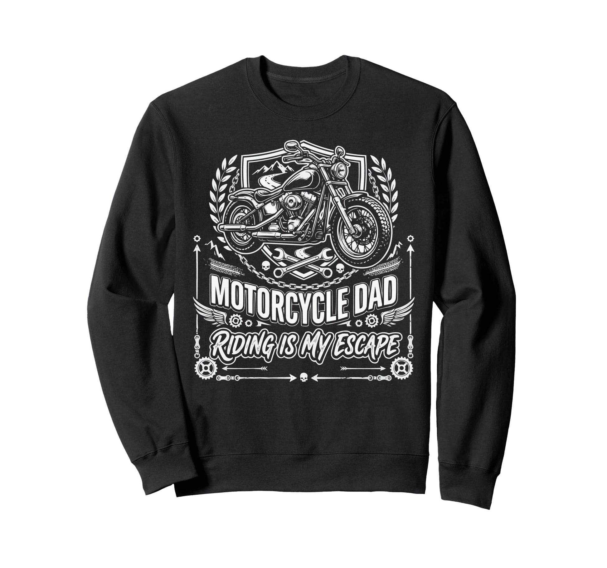 Motorcycle Dad Motorcyle Rider Sweatshirt - Fun Novelty Design Unisex - T-Shirt, Sweatshirt, Hoodie