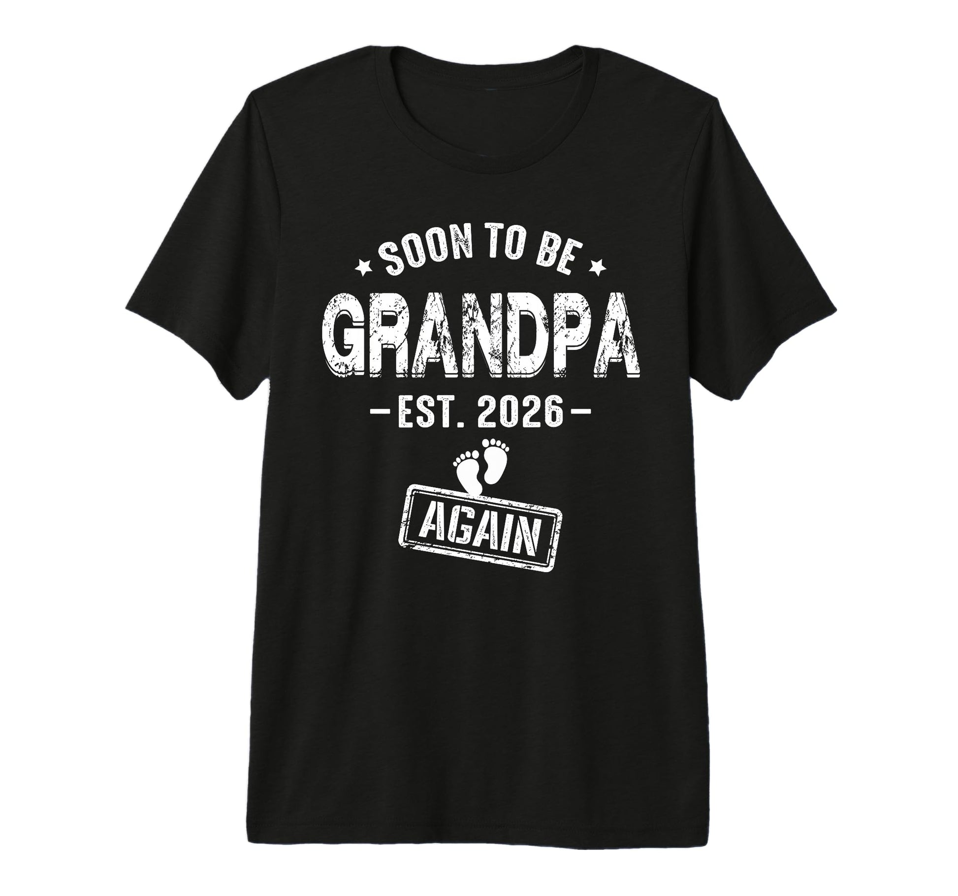 Mens Soon To Be Grandpa Again T-Shirt - Minimalist Print Men Women - T-Shirt, Sweatshirt, Hoodie
