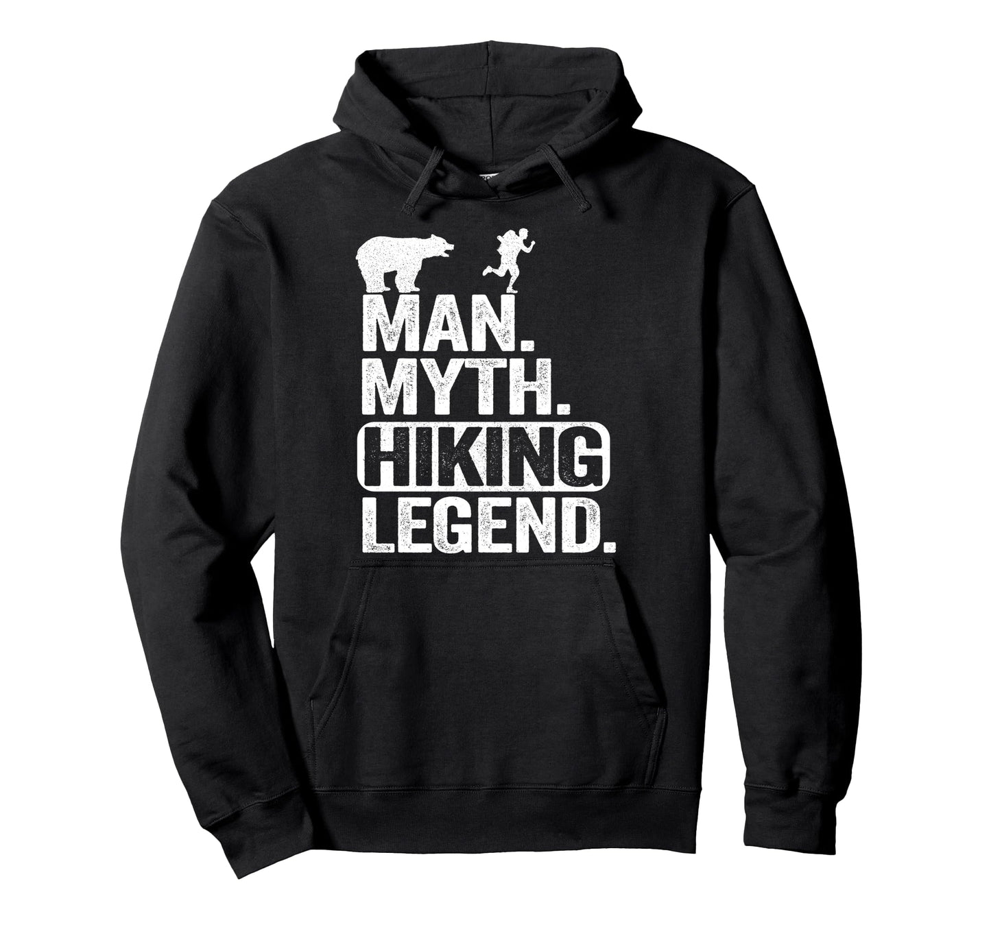 Myth Hiking Legend Hiker Grandpa Bear Joke Hoodie - Unique Graphic Unisex - T-Shirt, Sweatshirt, Hoodie
