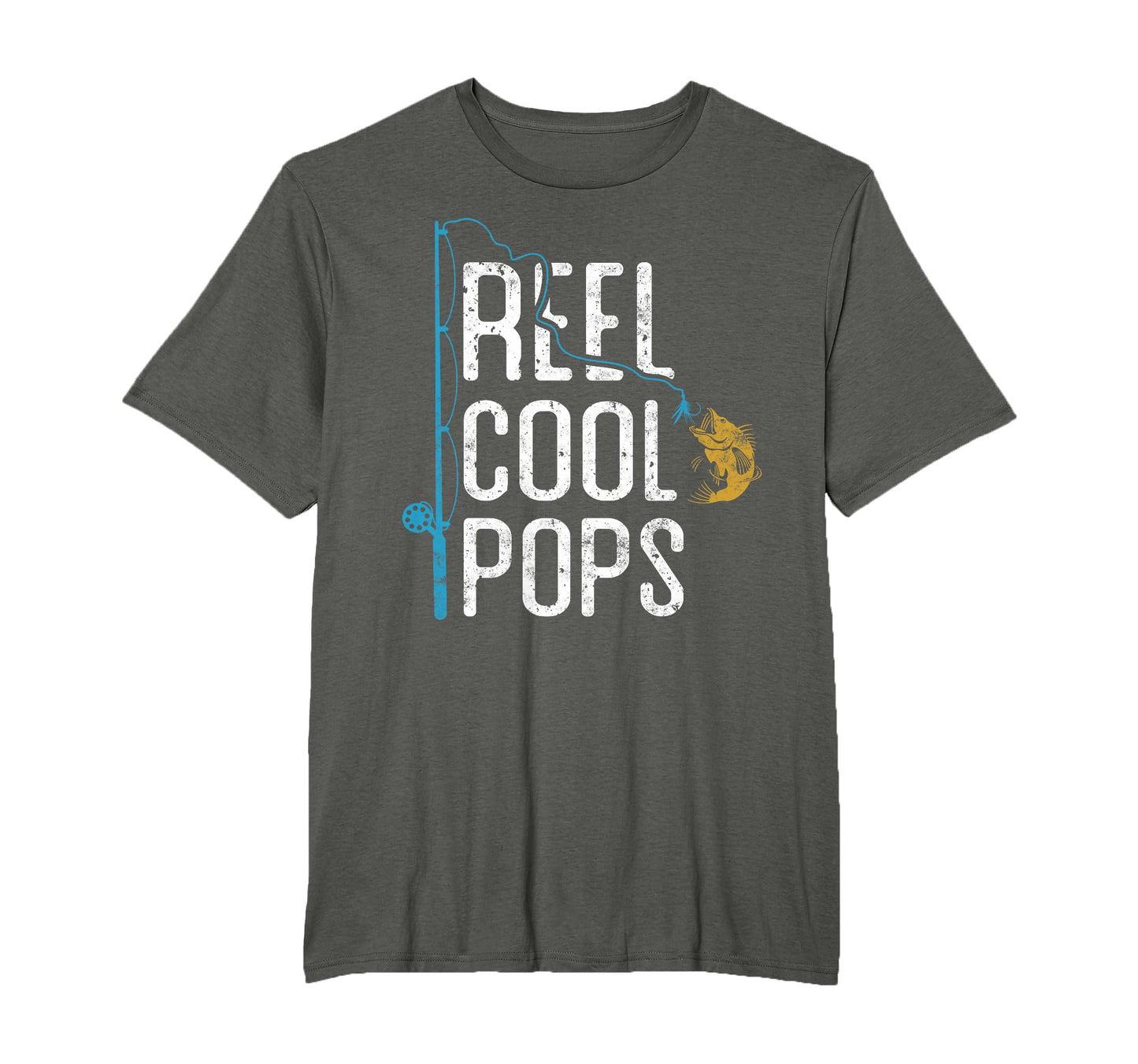 Fishing Reel Pops Fathers Day Gift T-Shirt - Unique Graphic Men Women - T-Shirt, Sweatshirt, Hoodie