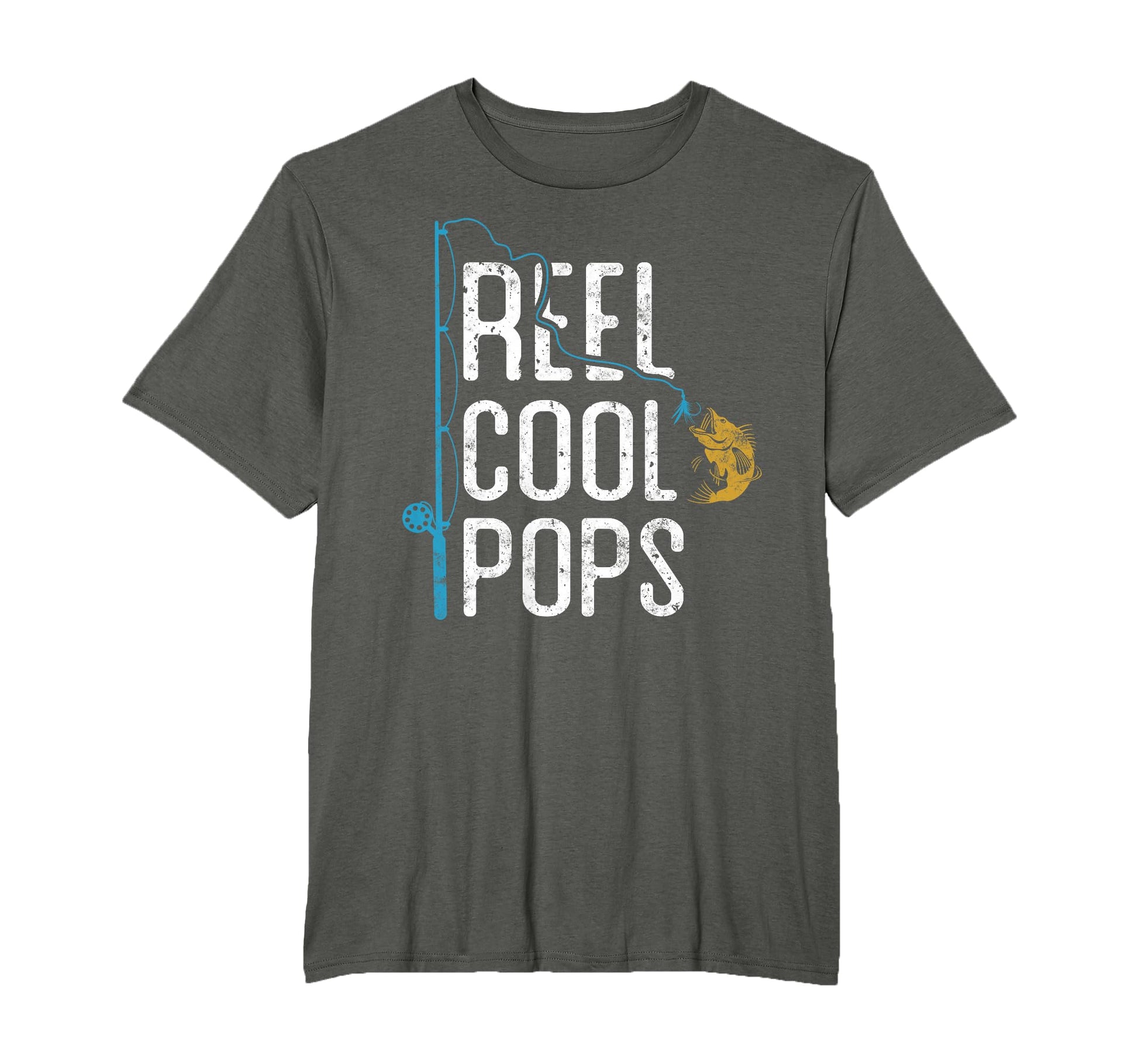 Fishing Reel Pops Fathers Day Gift T-Shirt - Unique Graphic Men Women - T-Shirt, Sweatshirt, Hoodie