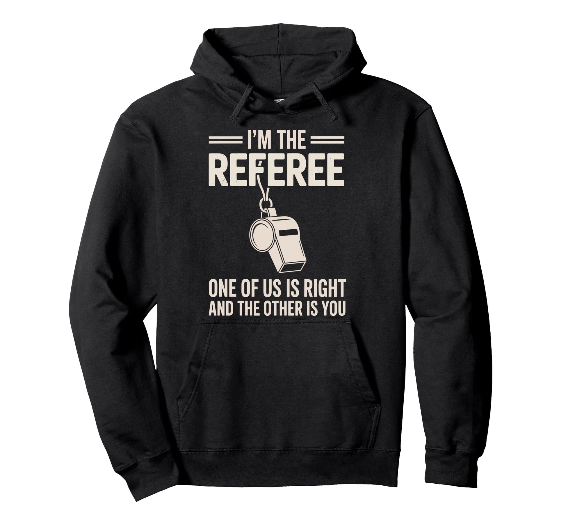 Funny Referee Art Soccer Football Hoodie - Unique Graphic for Adults - T-Shirt, Sweatshirt, Hoodie