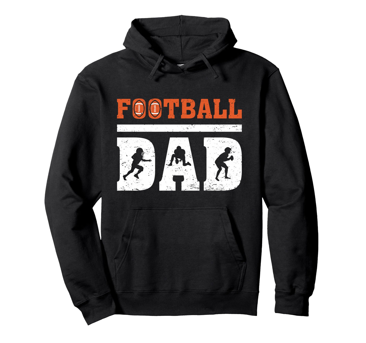 Football Dad Funny Football Fathers Day Hoodie - Minimalist Print Unisex - T-Shirt, Sweatshirt, Hoodie