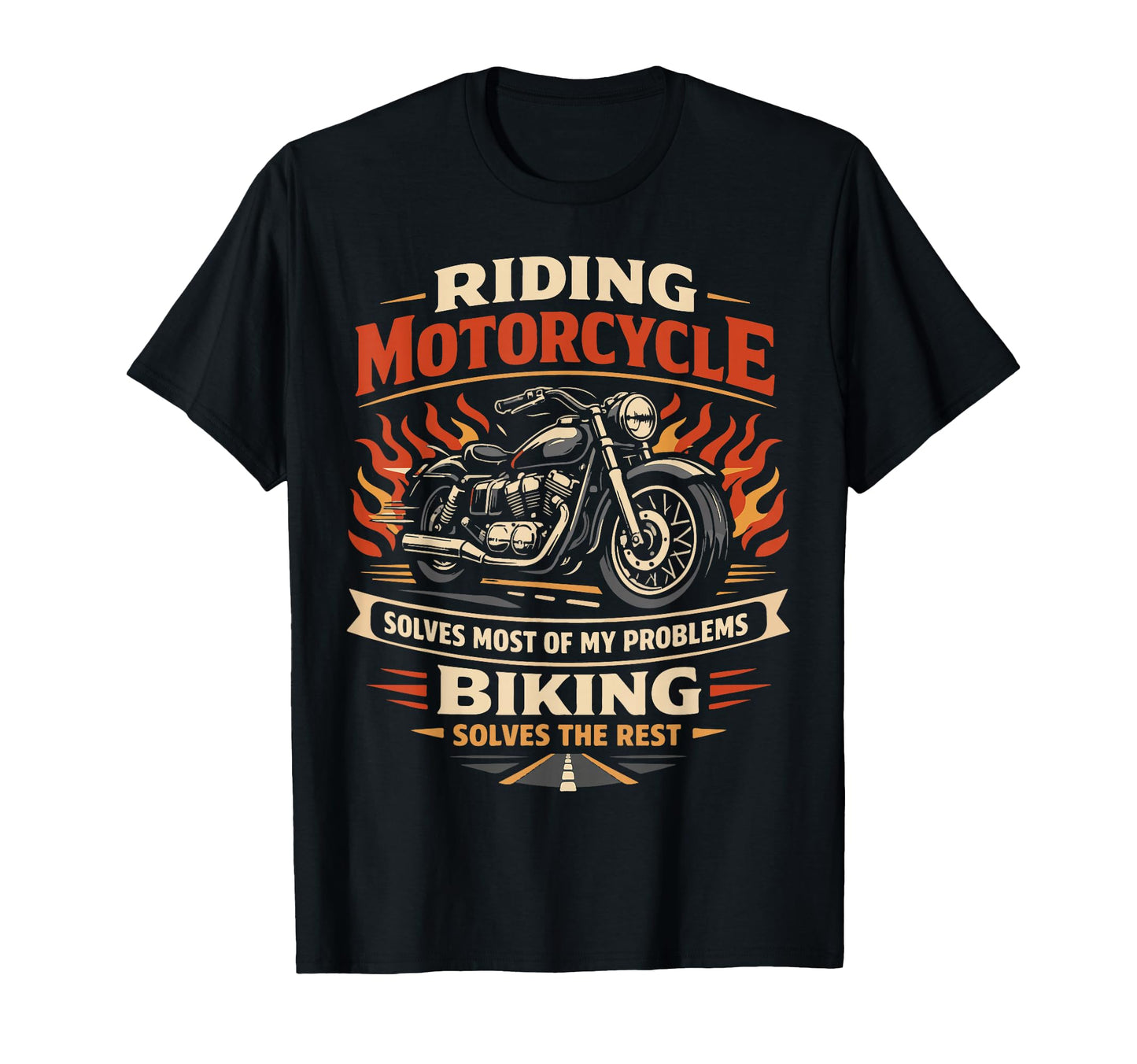 Motorcycle Biker Riding Motorcycle T-Shirt - Fun Novelty Design Unisex - T-Shirt, Sweatshirt, Hoodie