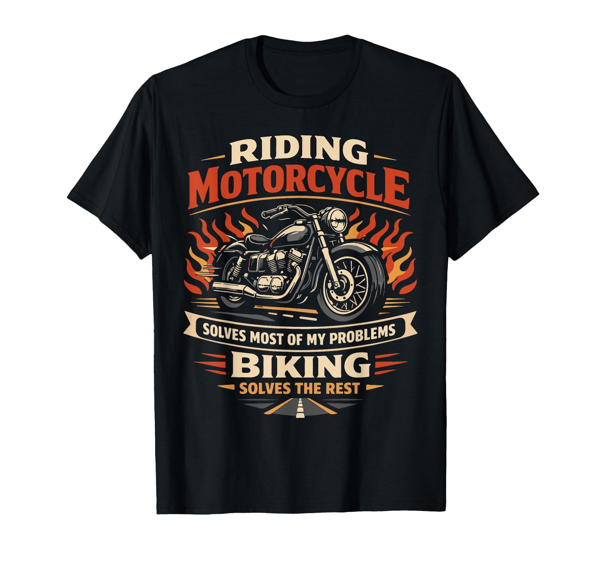 Motorcycle Biker Riding Motorcycle T-Shirt - Fun Novelty Design Unisex - T-Shirt, Sweatshirt, Hoodie