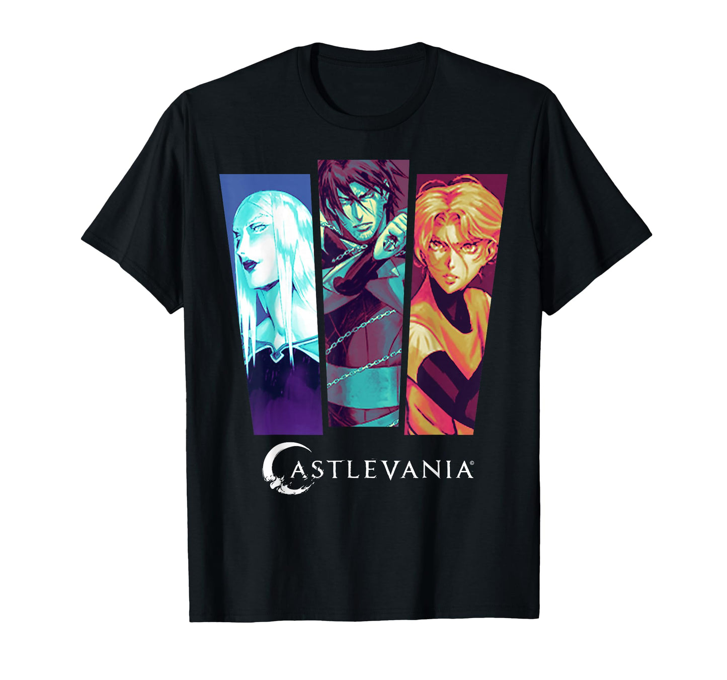 Castlevania Group Shot Pop Panels T-Shirt - Trendy Graphic Unisex - T-Shirt, Sweatshirt, Hoodie