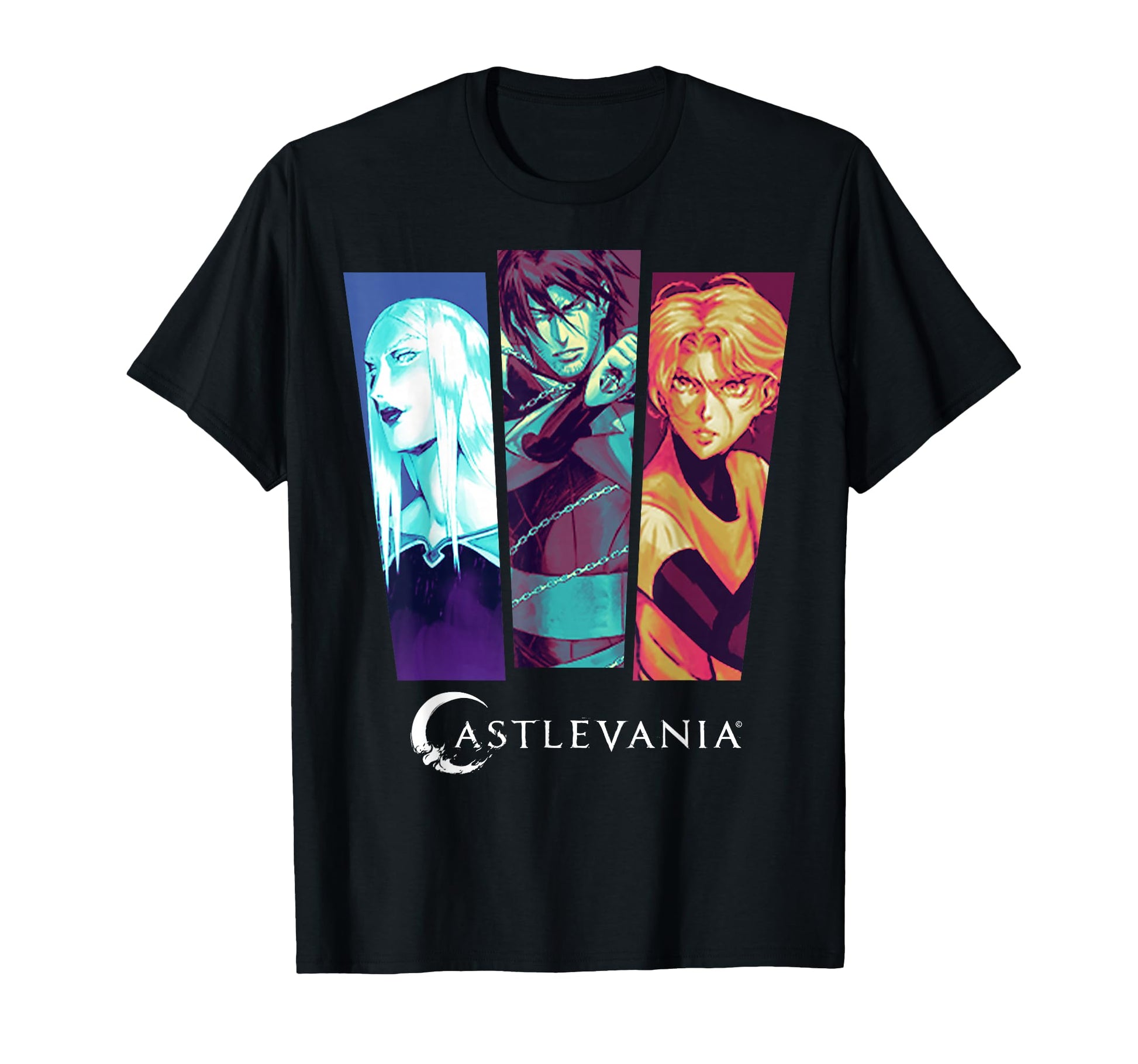 Castlevania Group Shot Pop Panels T-Shirt - Trendy Graphic Unisex - T-Shirt, Sweatshirt, Hoodie