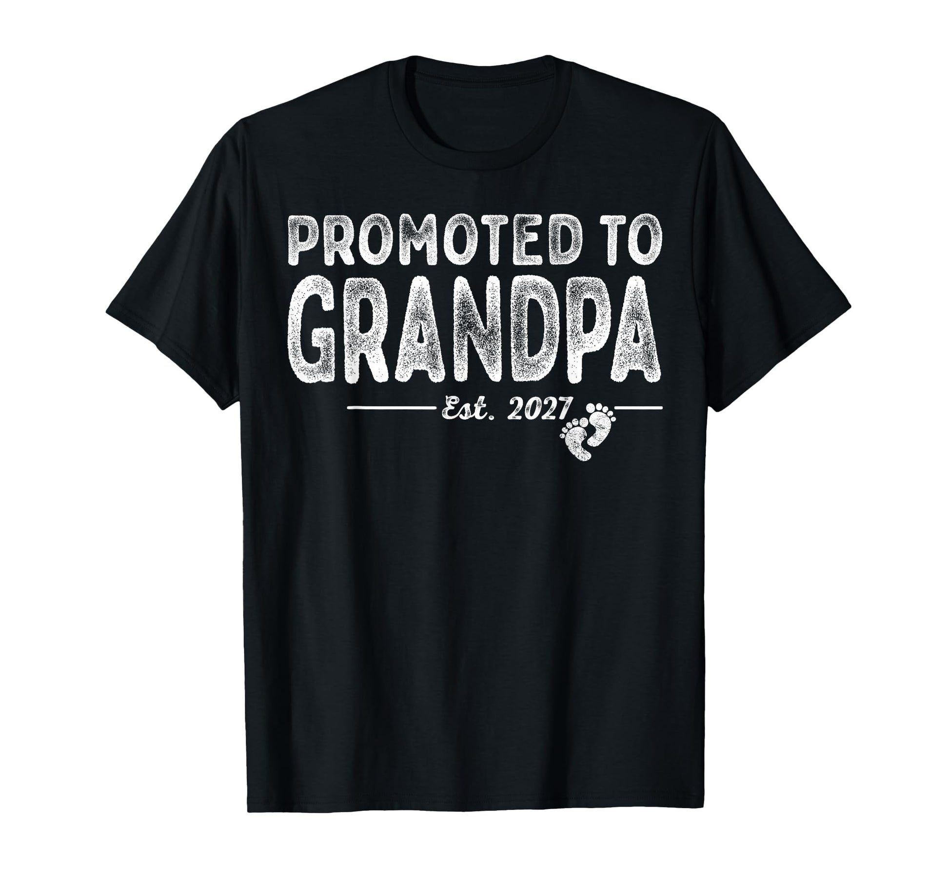 Promoted To Grandpa Est 2027 T-Shirt - Custom Art Print Men Women - T-Shirt, Sweatshirt, Hoodie