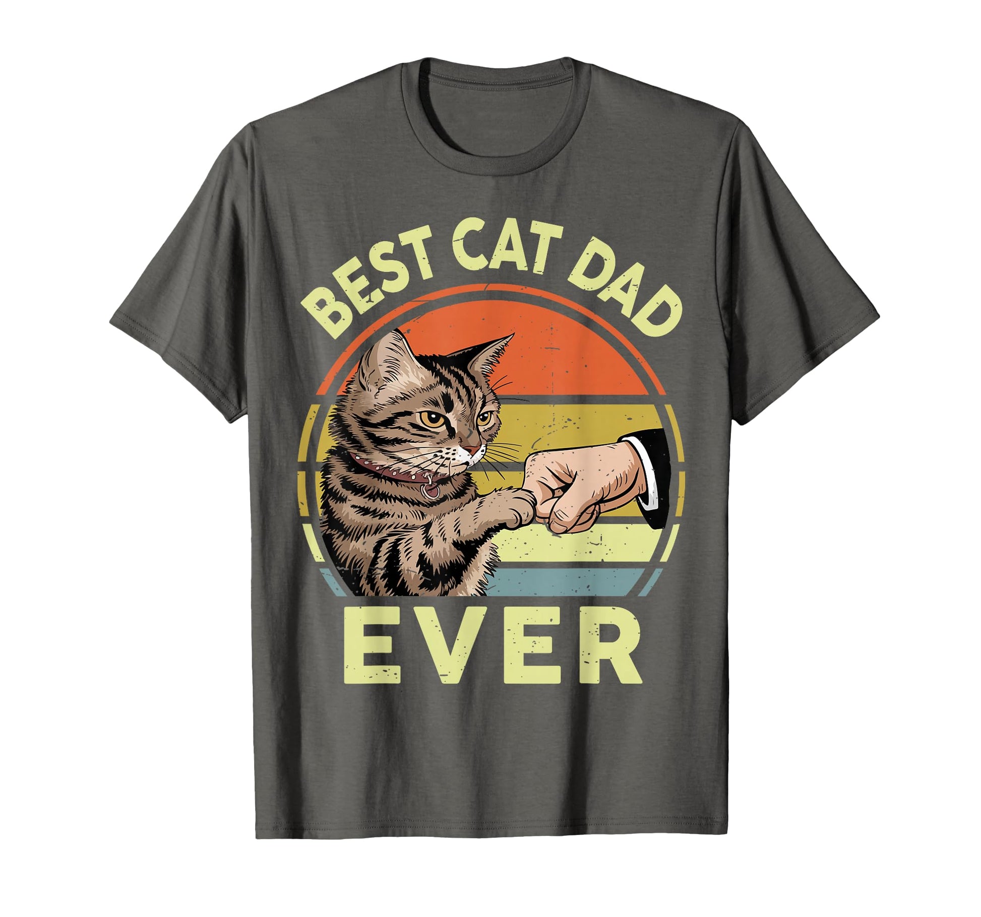Best Cat Dad Ever Tabby Cat Daddy T-Shirt - Novelty Apparel Men Women - T-Shirt, Sweatshirt, Hoodie