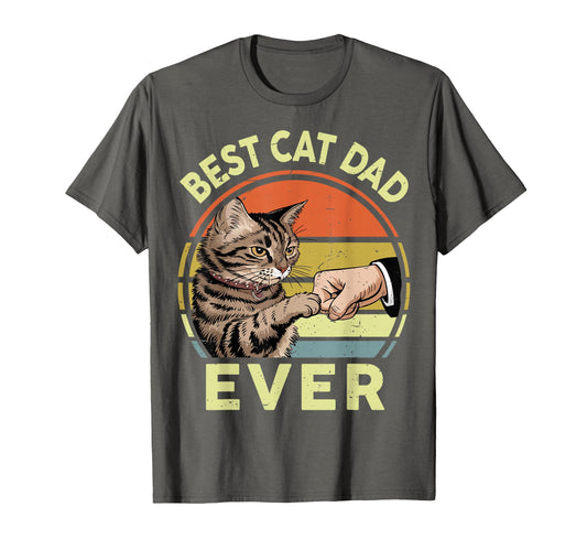 Best Cat Dad Ever Tabby Cat Daddy T-Shirt - Novelty Apparel Men Women - T-Shirt, Sweatshirt, Hoodie