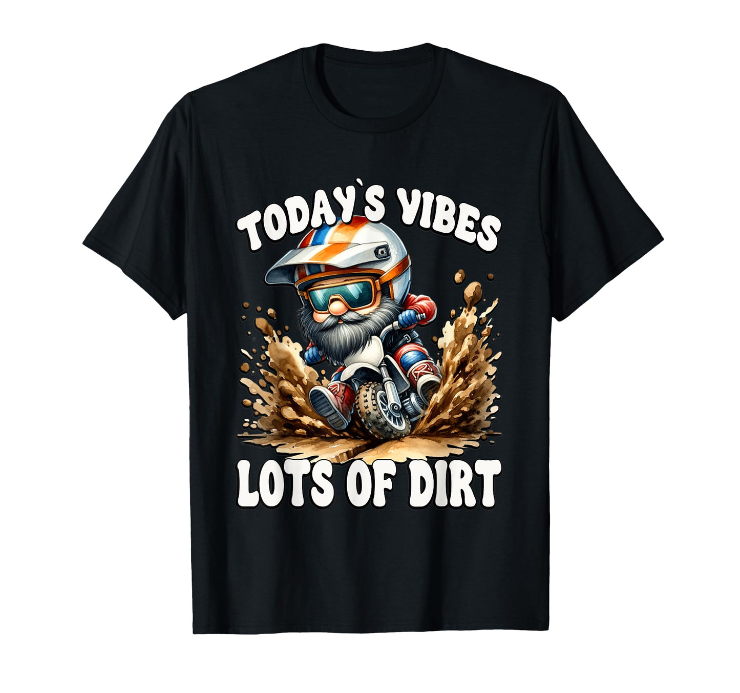 Motocross Gnome Dad And Funny Dirt Bike T-Shirt - Graphic Print for Adults - T-Shirt, Sweatshirt, Hoodie