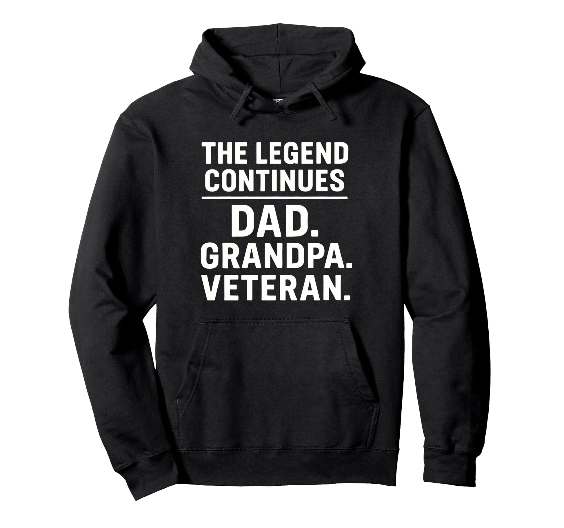 Dad Grandpa Veteran Patriotic Fathers Day Hoodie - Minimalist Print Unisex - T-Shirt, Sweatshirt, Hoodie