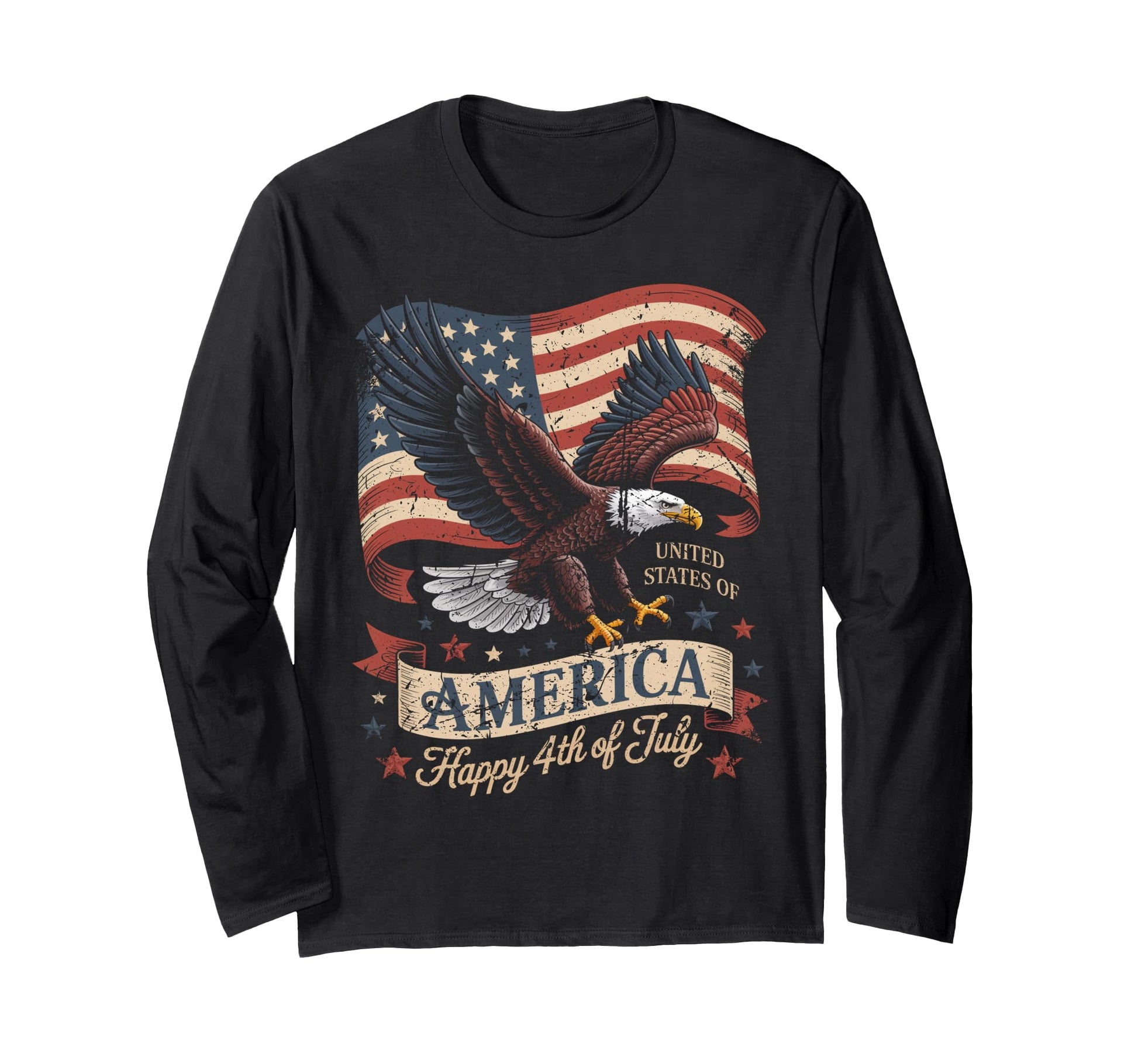 United States Anniversary American Flag Hoodie - Custom Art Print Unisex - T-Shirt, Sweatshirt, Hoodie