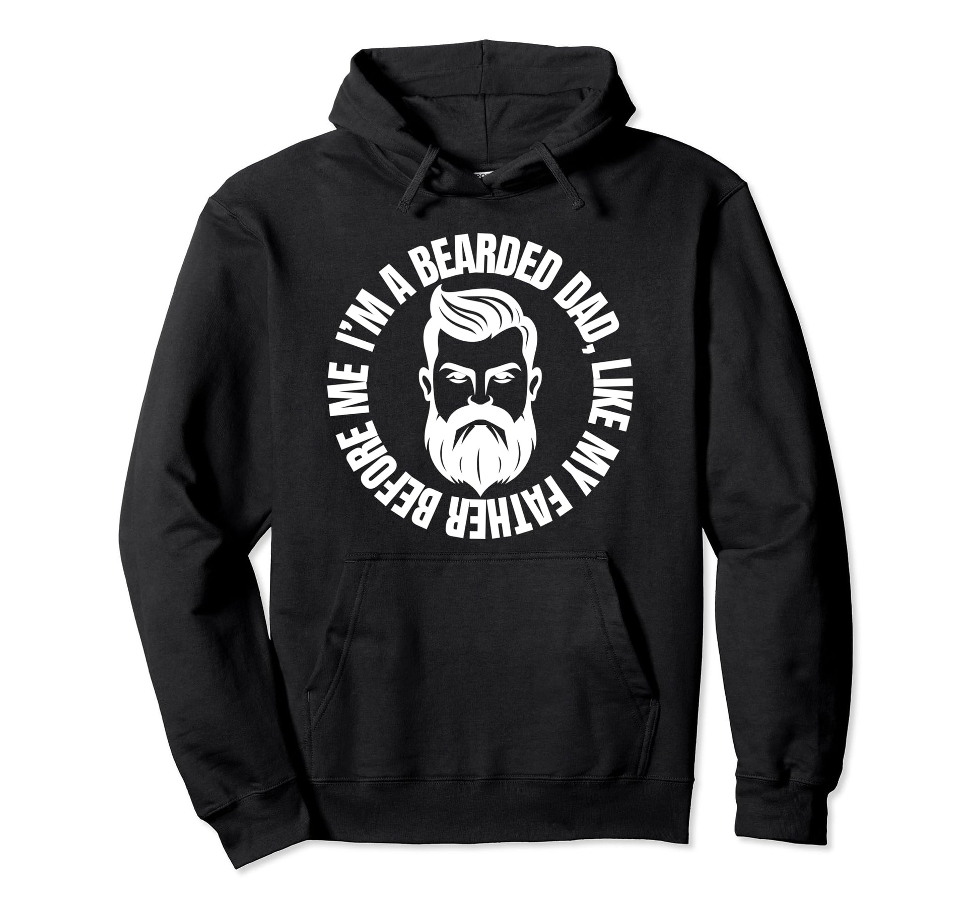Funny Beard Fathers Gift Tattoo Beards Ink Hoodie - Trendy Graphic Unisex - T-Shirt, Sweatshirt, Hoodie