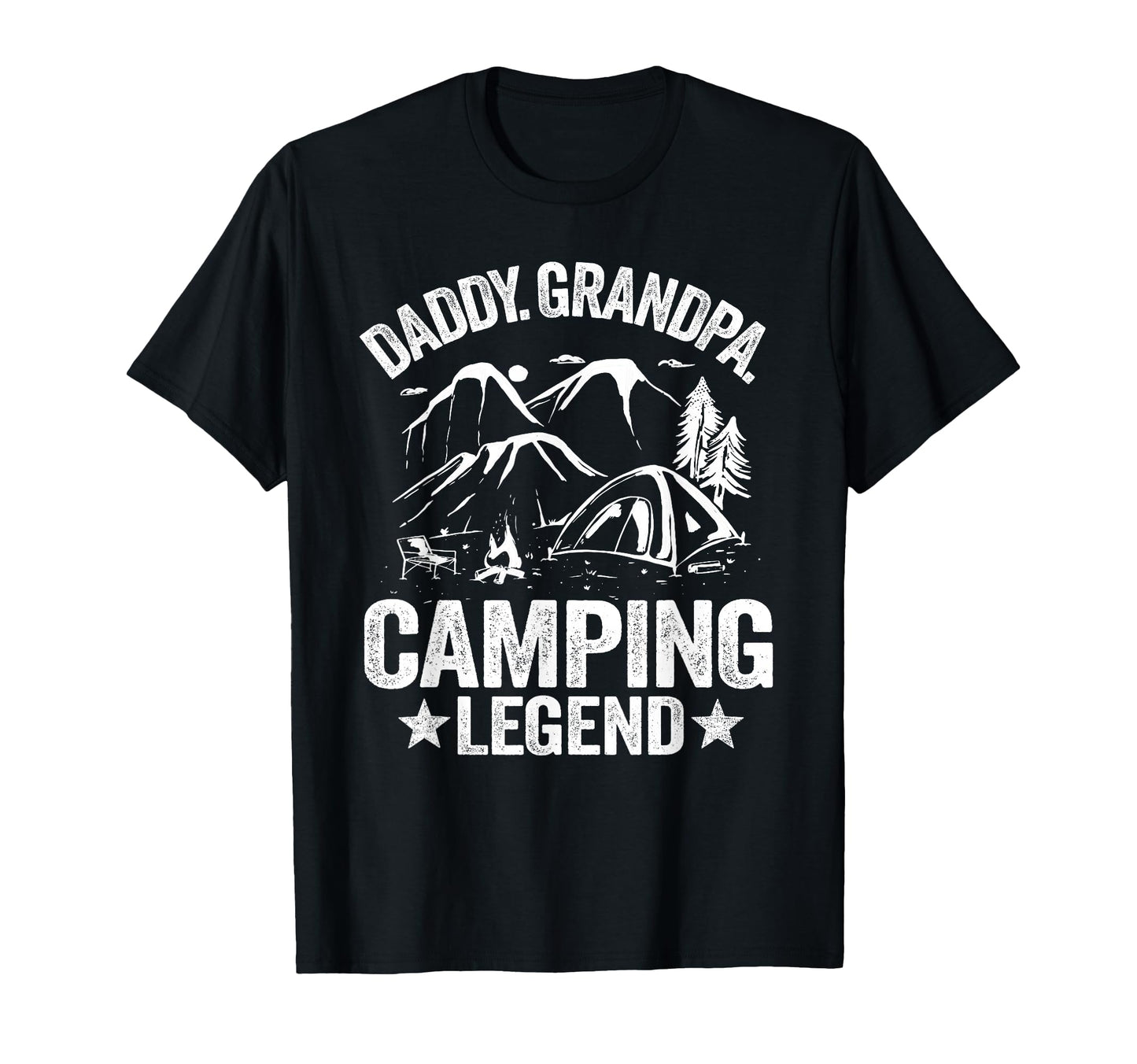 Daddy Grandpa Camping Legend Outdoor Rv T-Shirt - Trendy Graphic Unisex - T-Shirt, Sweatshirt, Hoodie
