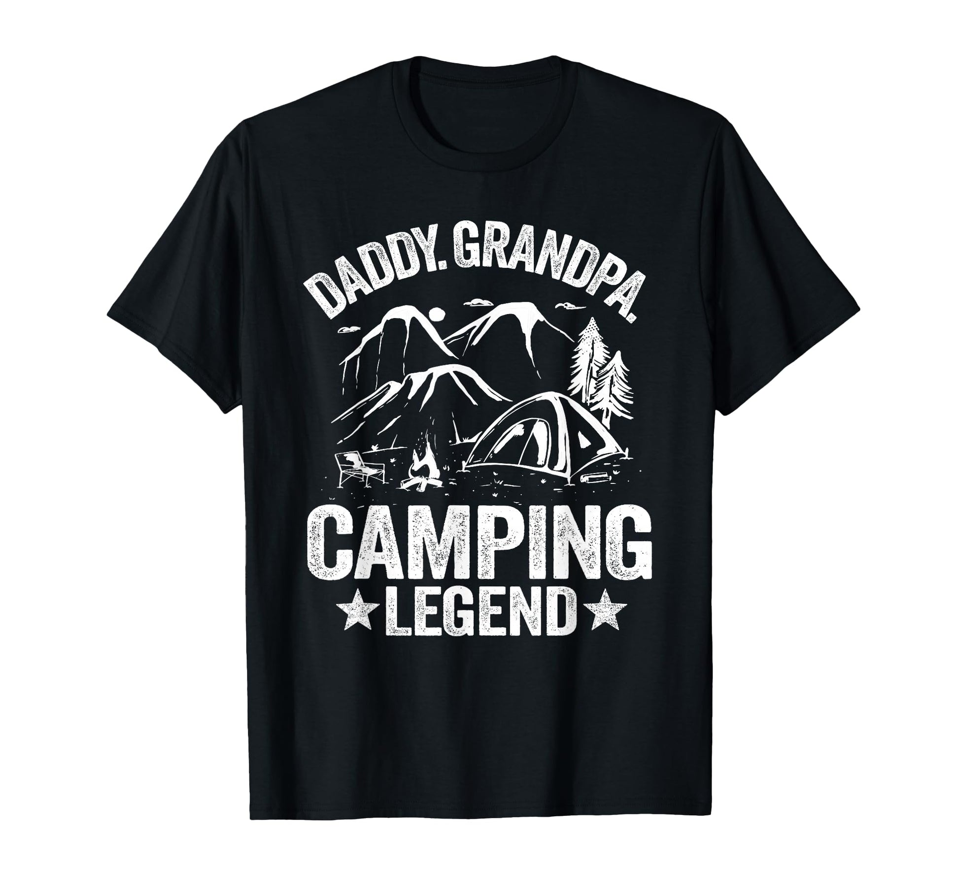 Daddy Grandpa Camping Legend Outdoor Rv T-Shirt - Trendy Graphic Unisex - T-Shirt, Sweatshirt, Hoodie